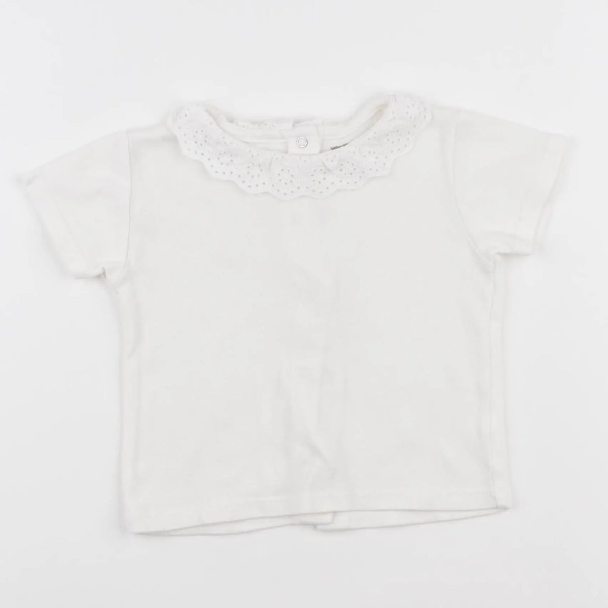 Vertbaudet - tee-shirt beige - 12 mois