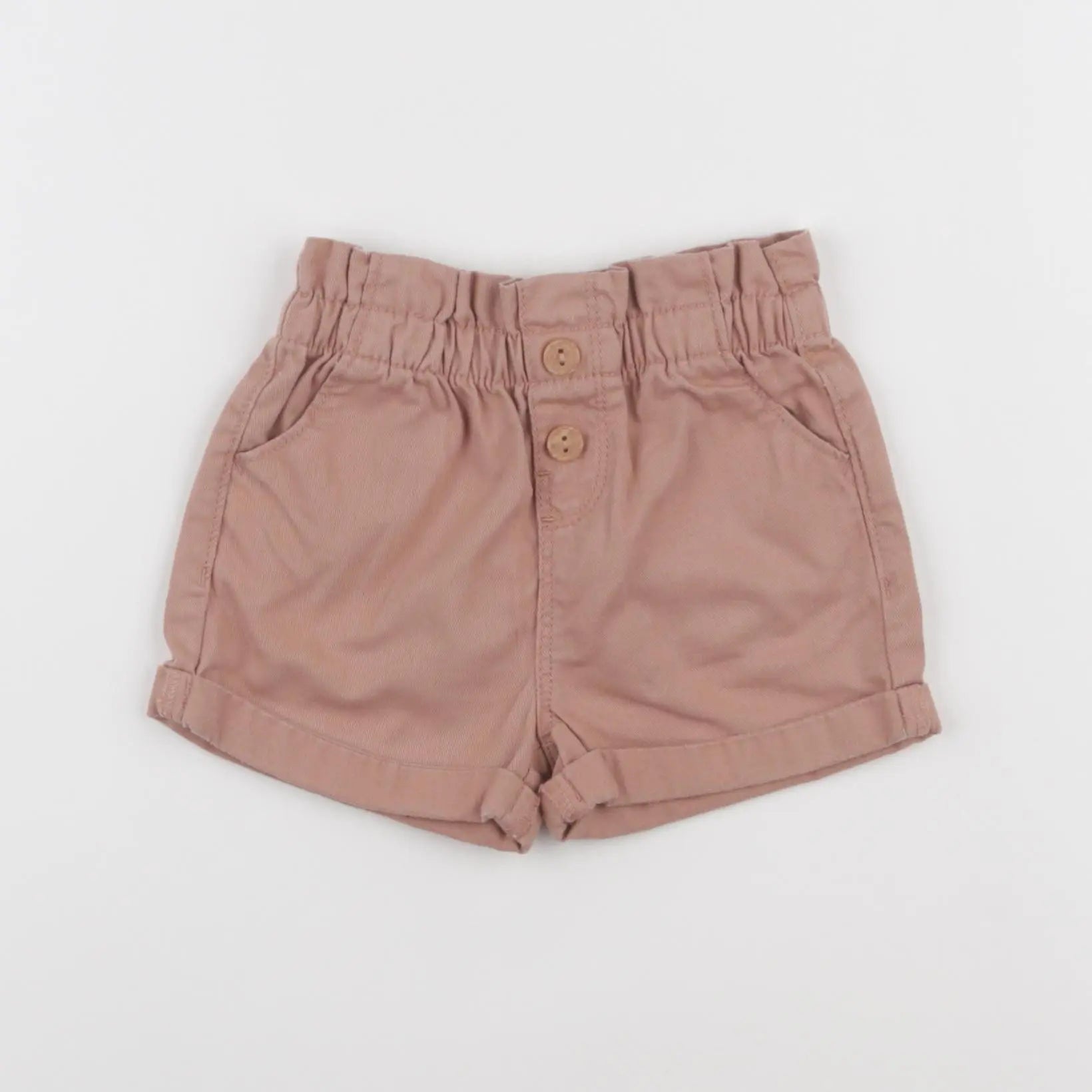 Vertbaudet - short marron - 12 mois
