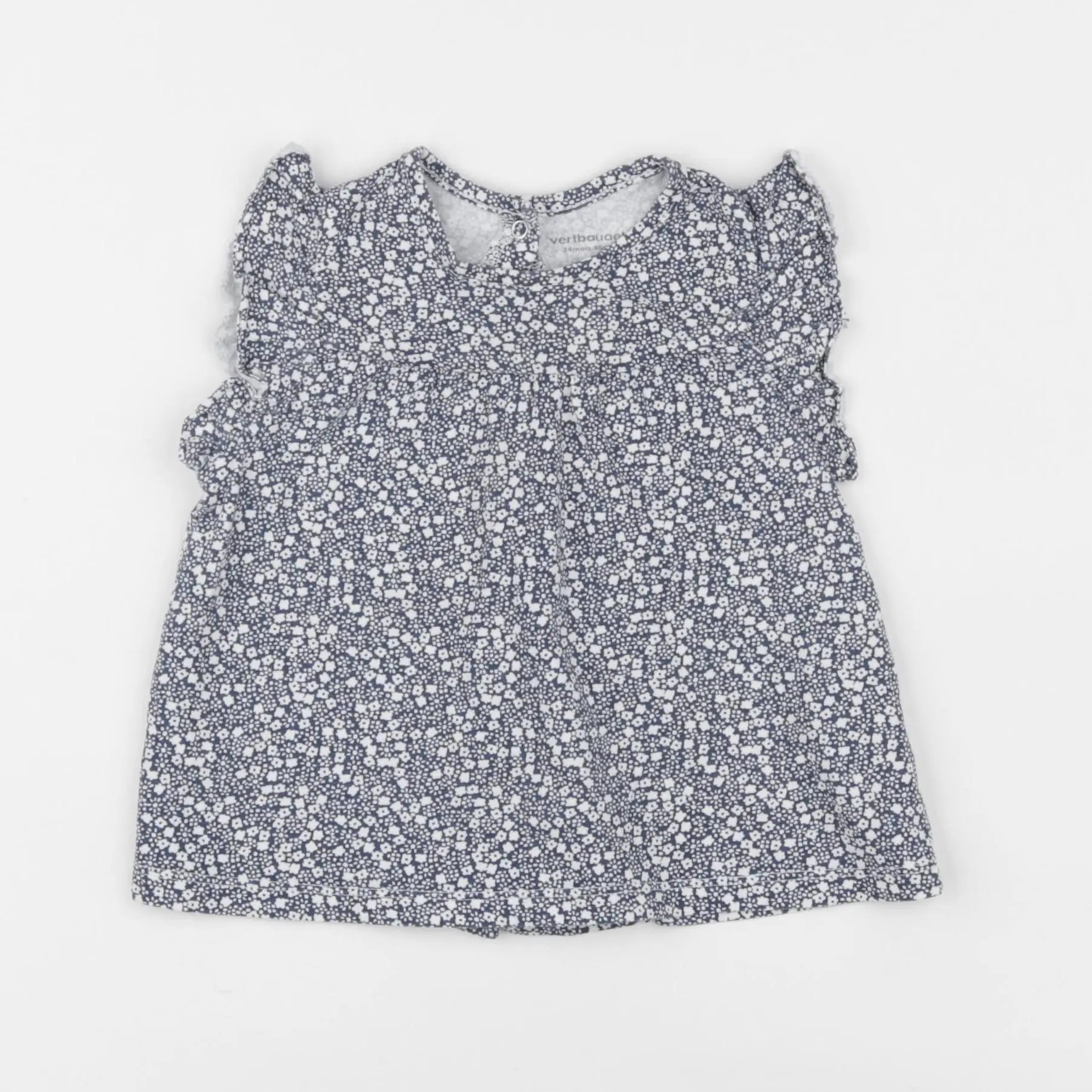 Vertbaudet - tee-shirt bleu - 24 mois