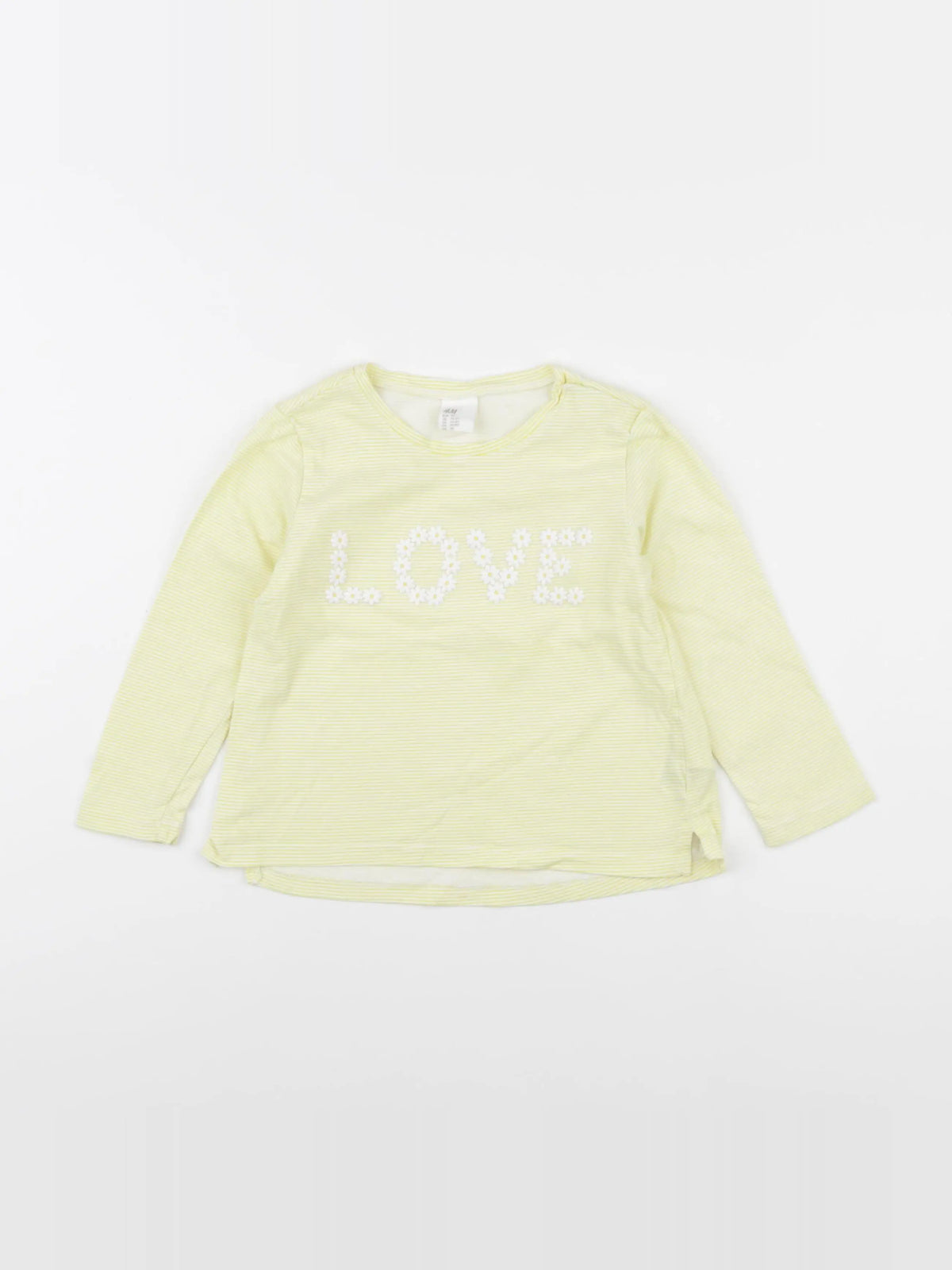 H&M - tee-shirt jaune - 2 ans