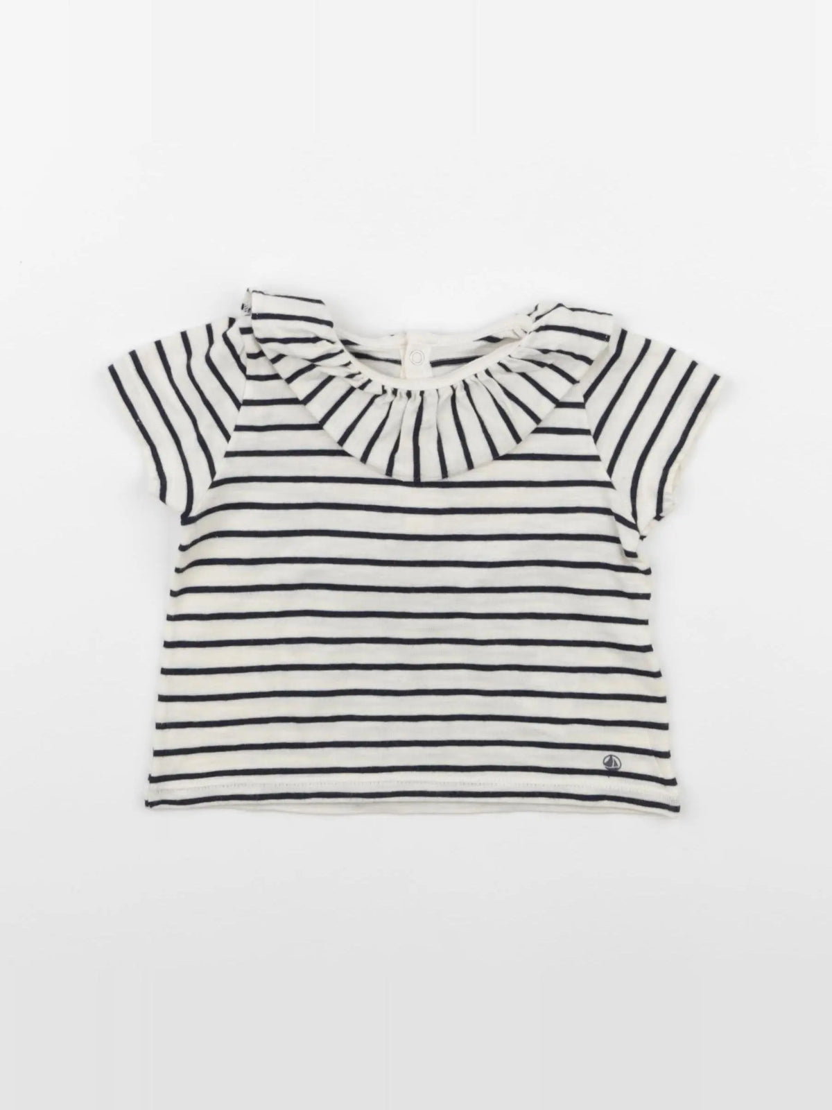 Petit Bateau - tee-shirt bleu - 6 mois
