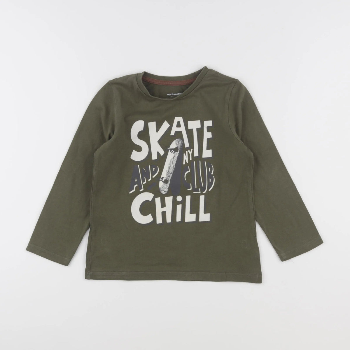 Vertbaudet - tee-shirt vert - 6 ans