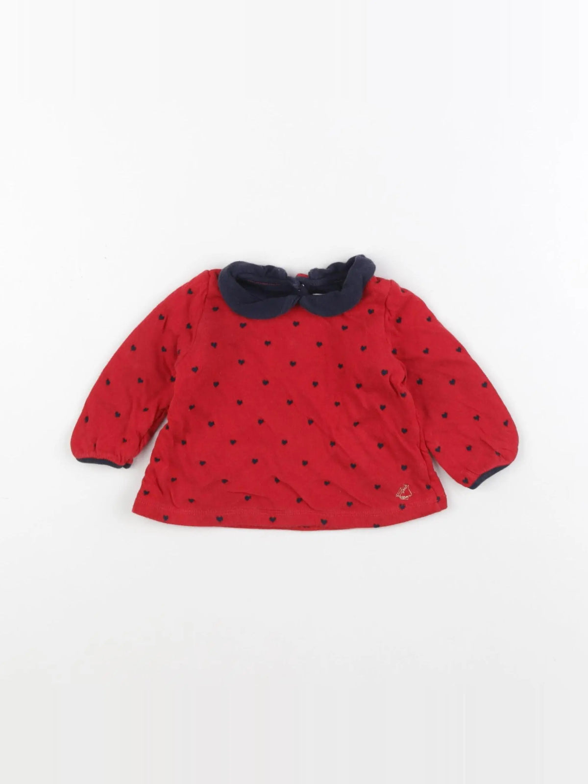 Petit Bateau - tee-shirt rouge - 6 mois