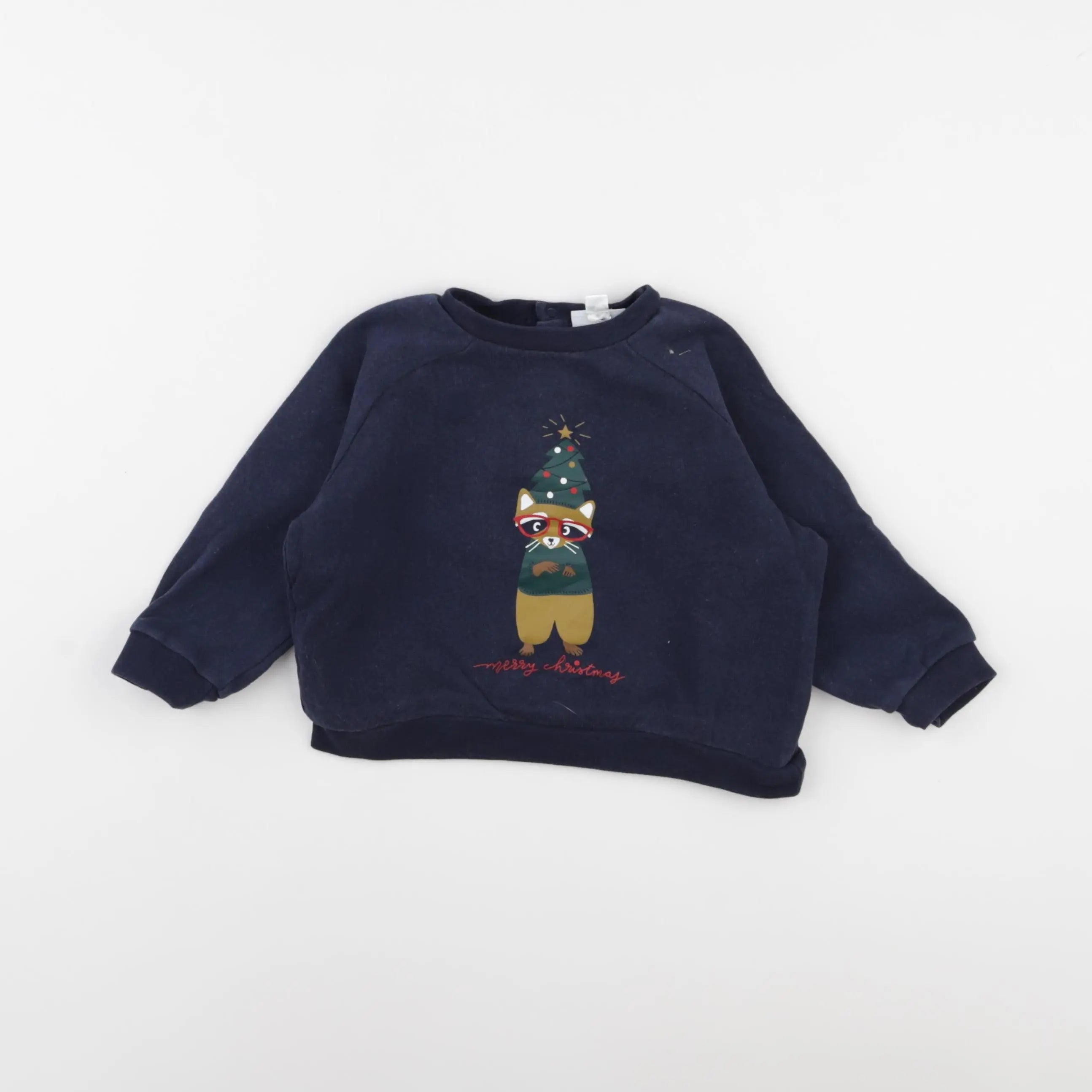 Vertbaudet - sweat bleu - 18 mois