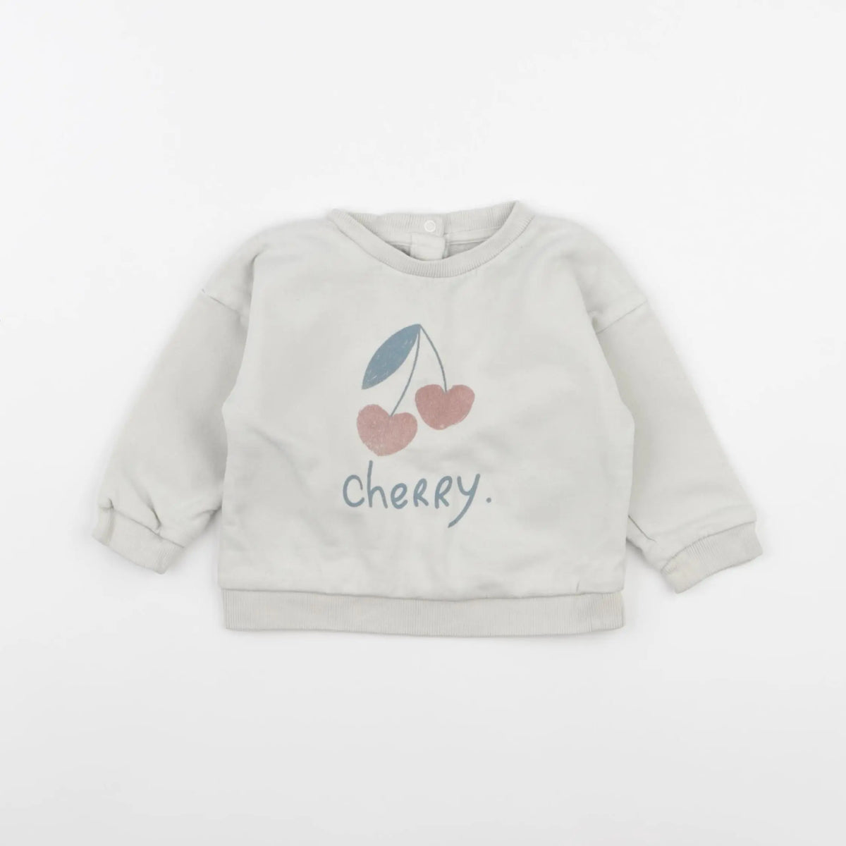 Vertbaudet - sweat beige - 12 mois