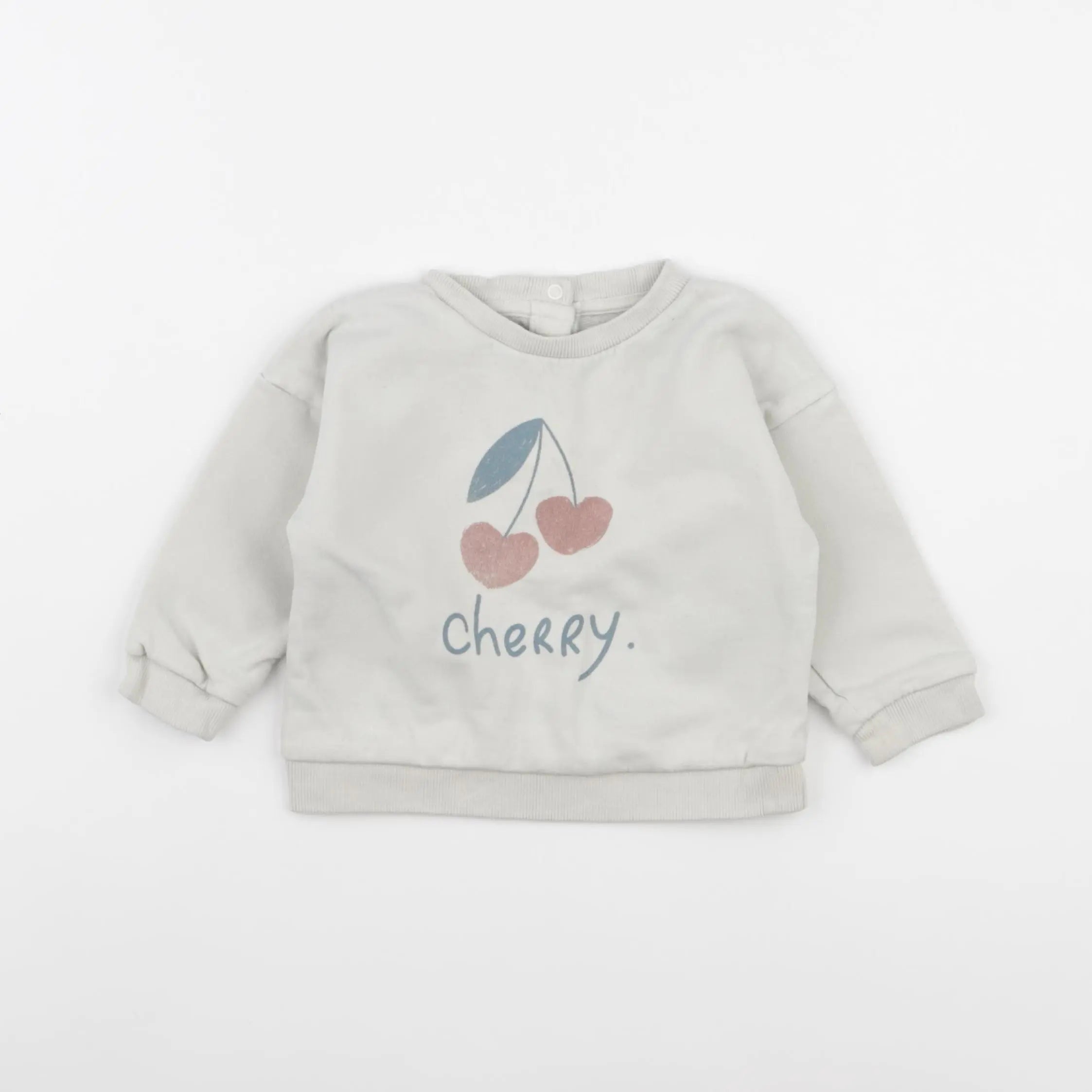 Vertbaudet - sweat beige - 12 mois