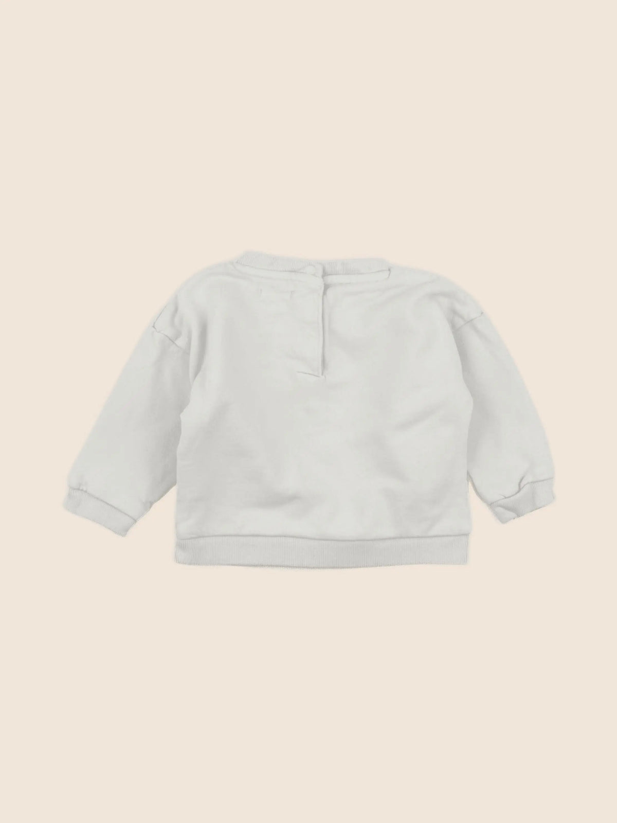 Vertbaudet - sweat beige - 12 mois