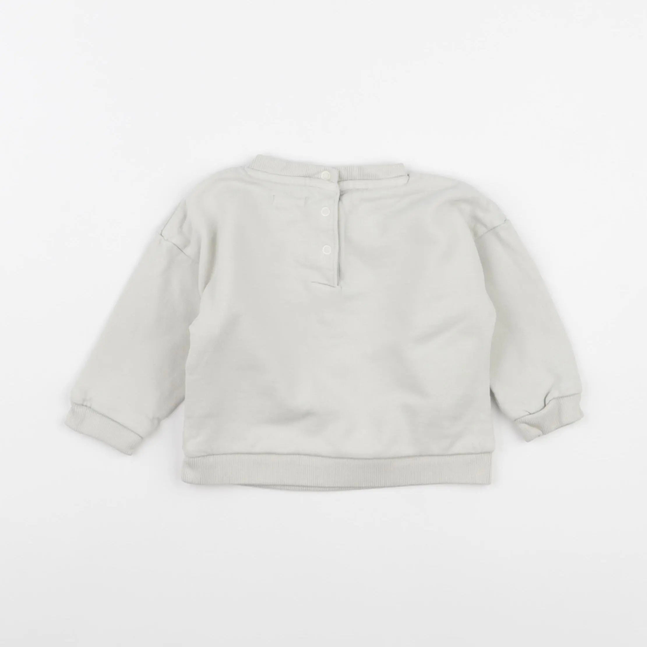 Vertbaudet - sweat beige - 12 mois