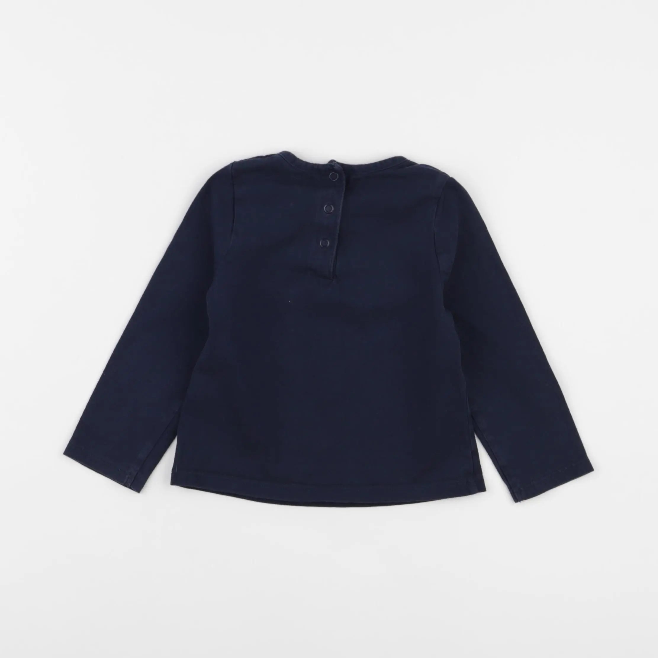 Vertbaudet - tee-shirt bleu - 12 mois