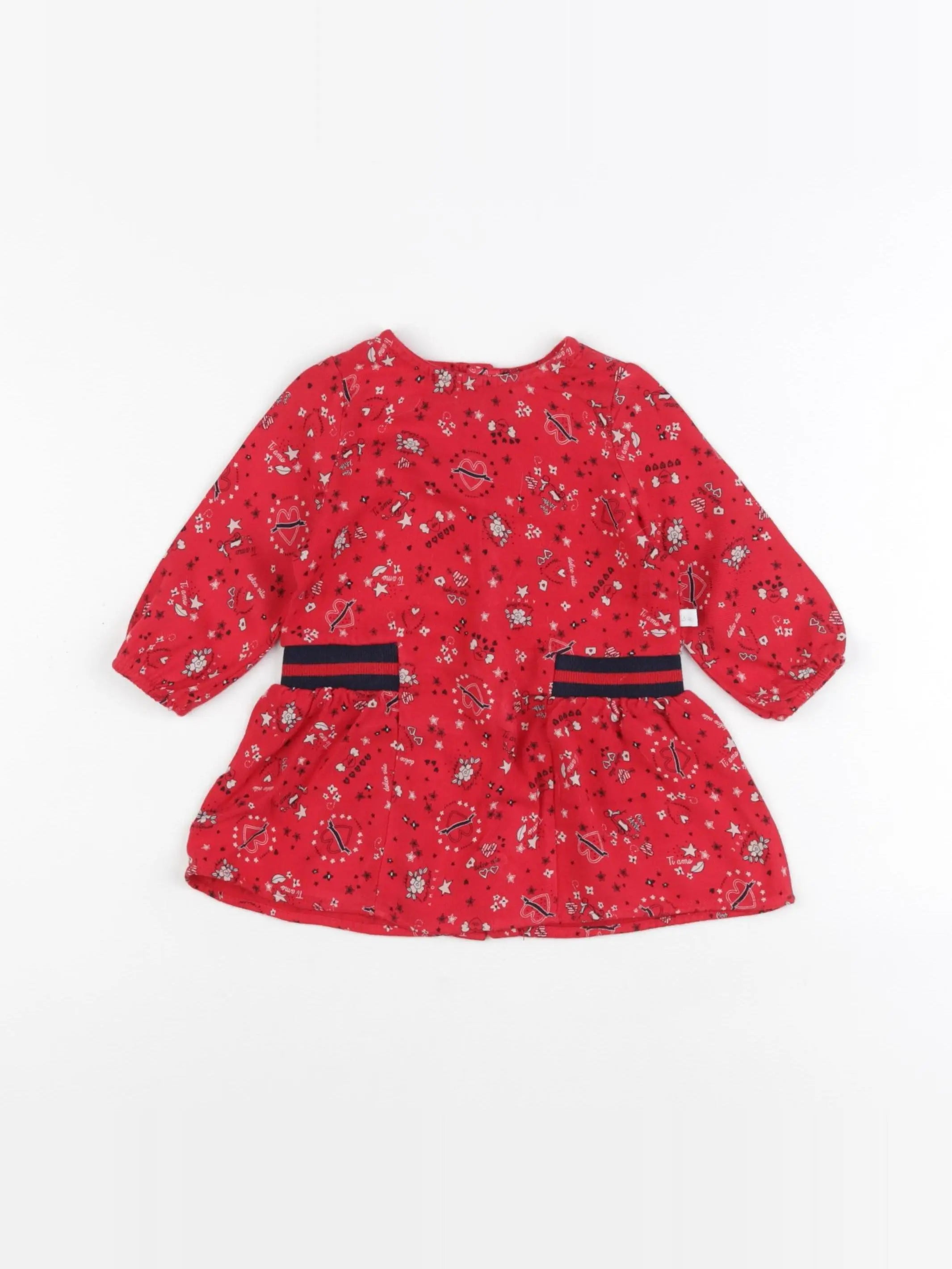 IKKS - robe rouge - 6 mois