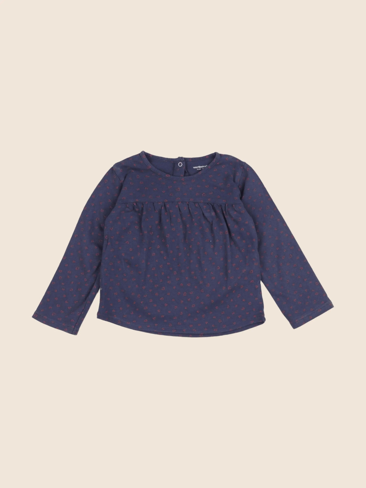 Vertbaudet - tee-shirt bleu - 2 ans