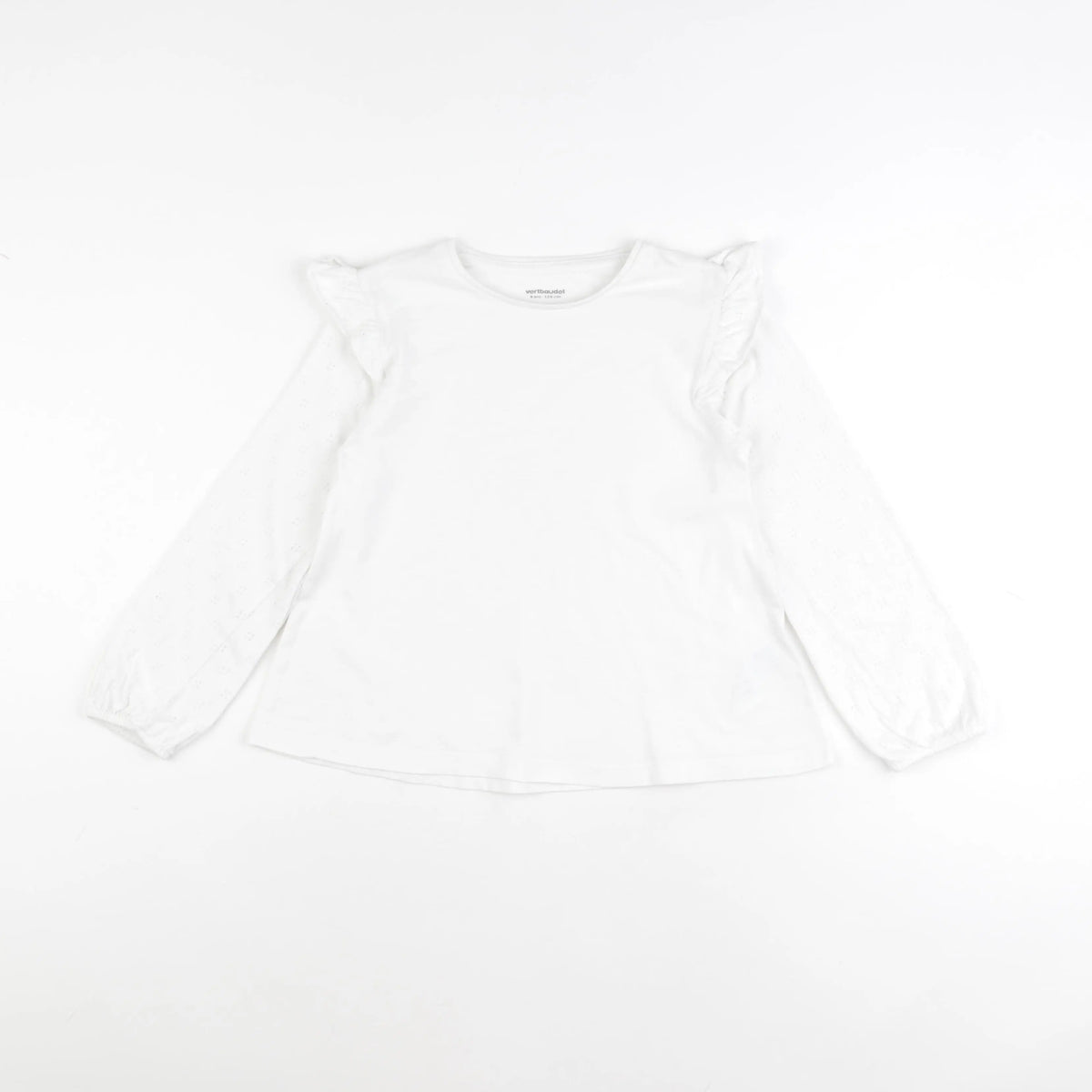 Vertbaudet - tee-shirt blanc - 8 ans