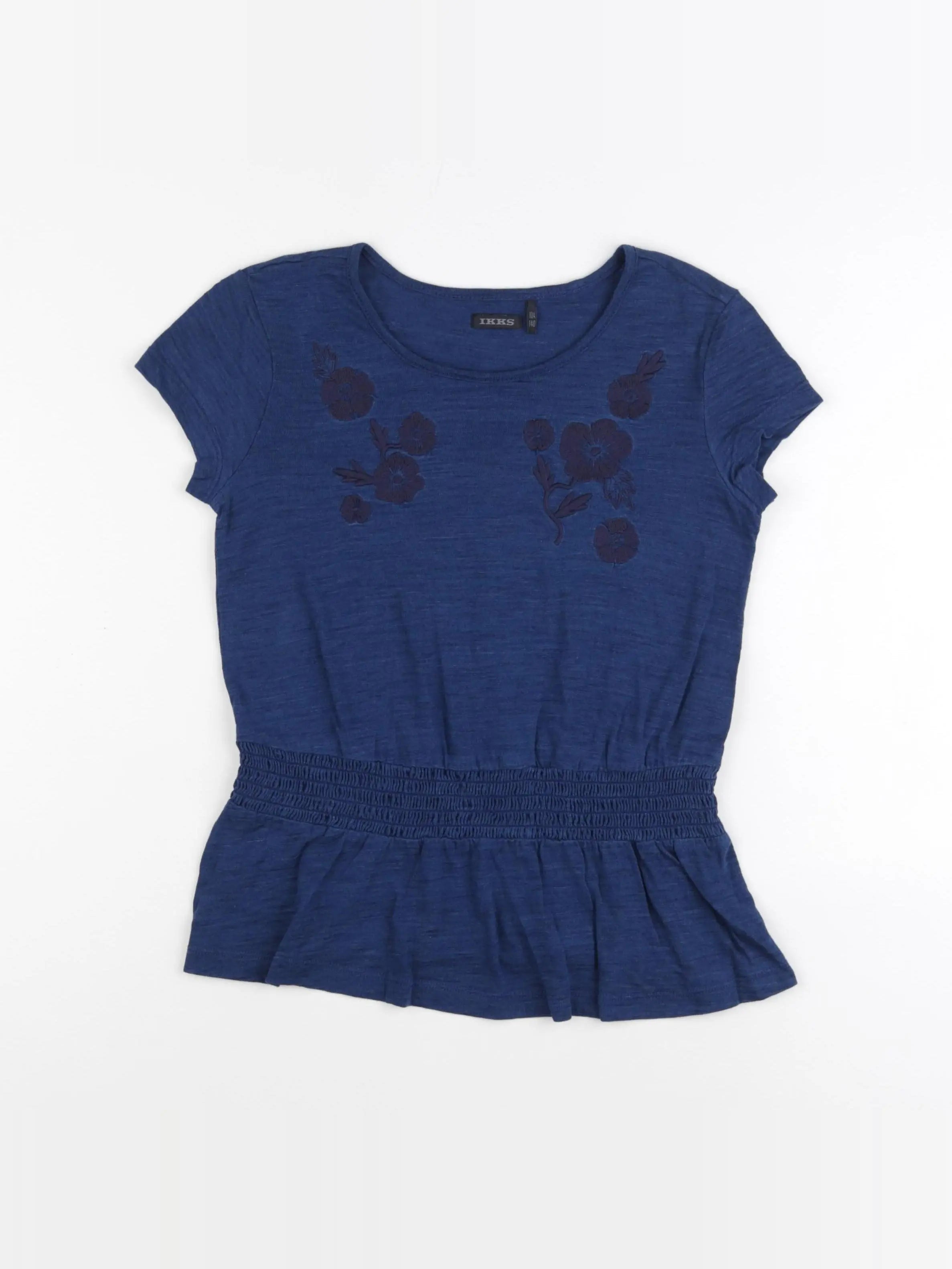 IKKS - tee-shirt bleu - 10 ans