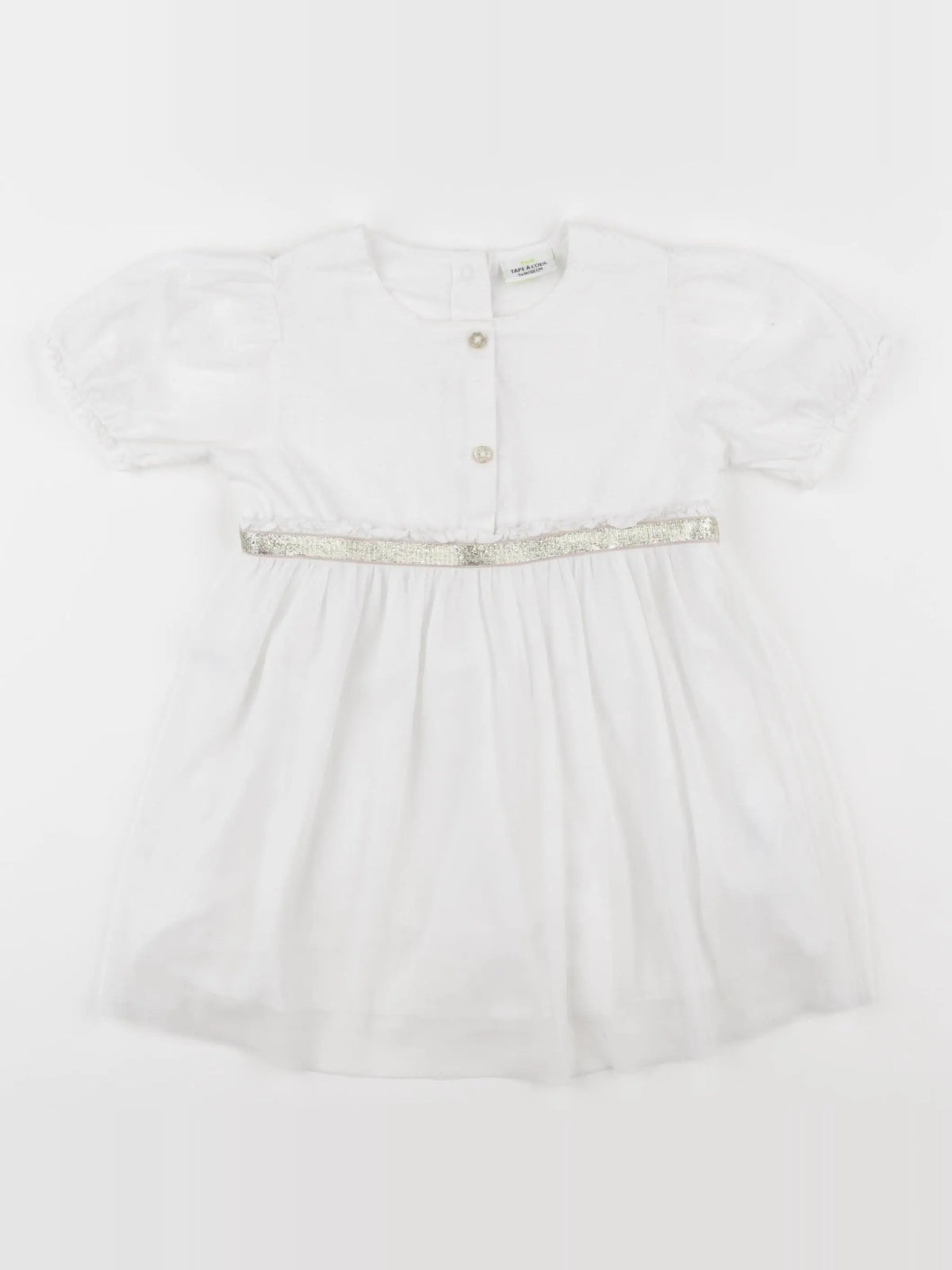 Tape à l'oeil - robe blanc - 24 mois