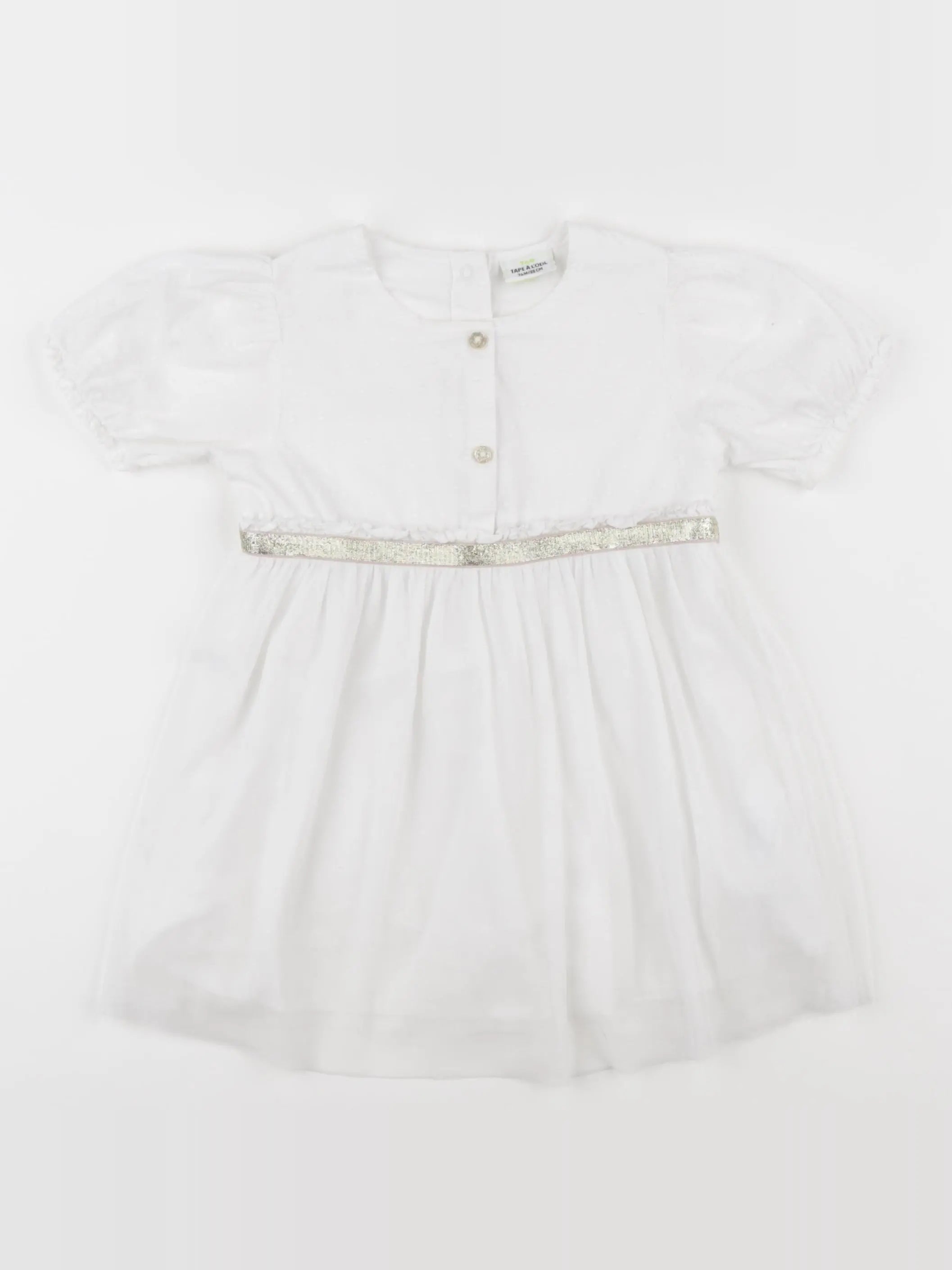 Tape à l'oeil - robe blanc - 24 mois