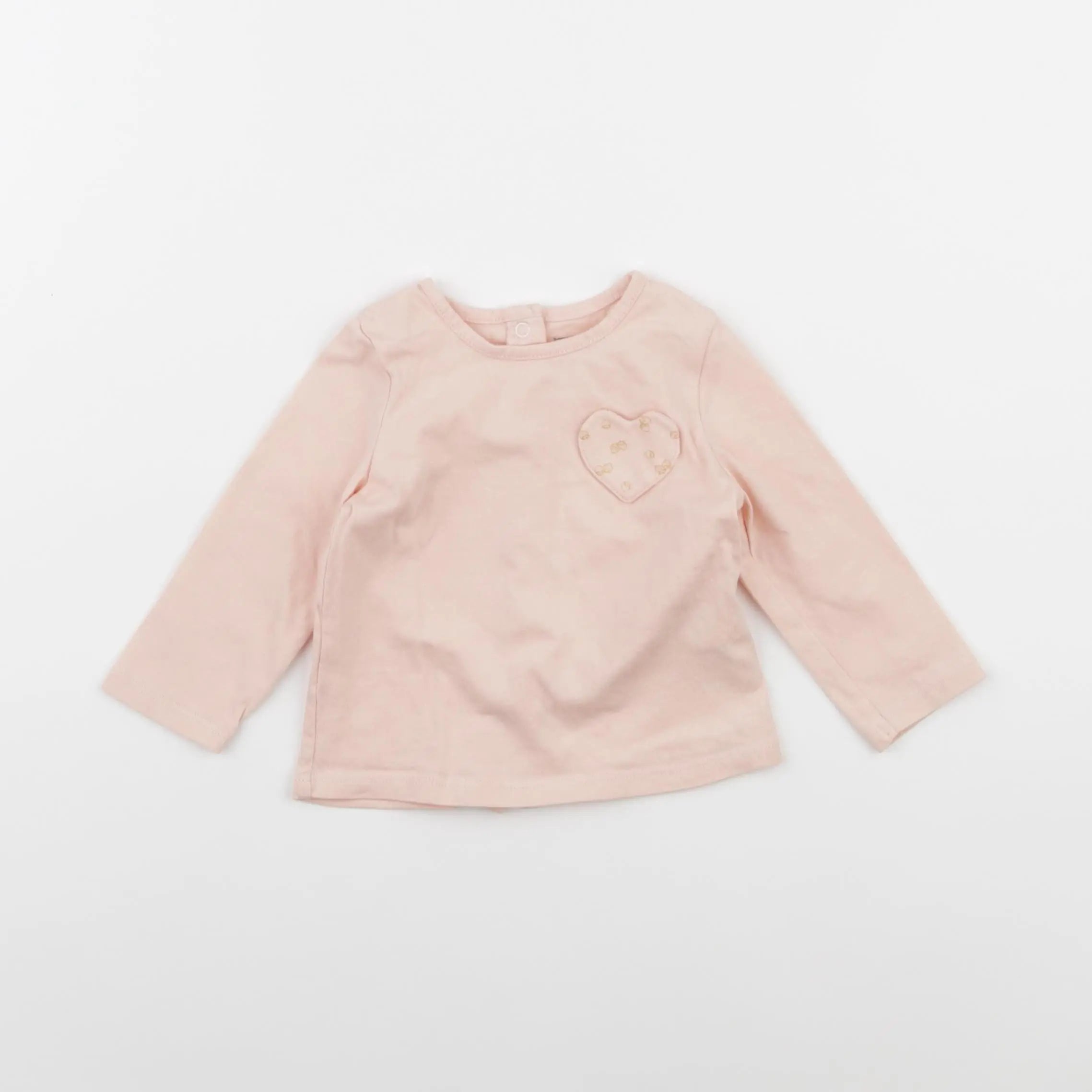Vertbaudet - tee-shirt rose - 6 mois