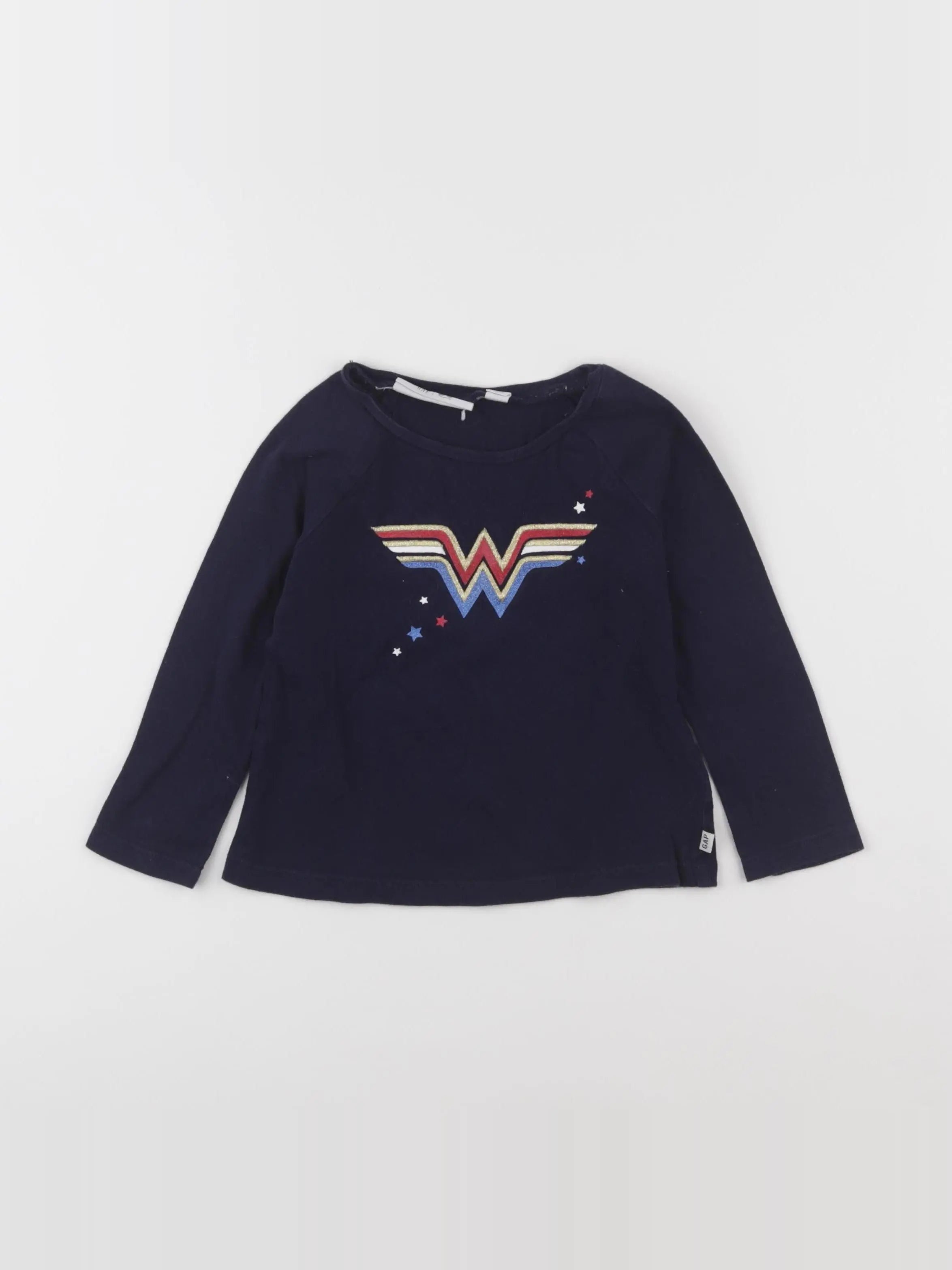 GAP - tee-shirt or, bleu - 2 ans
