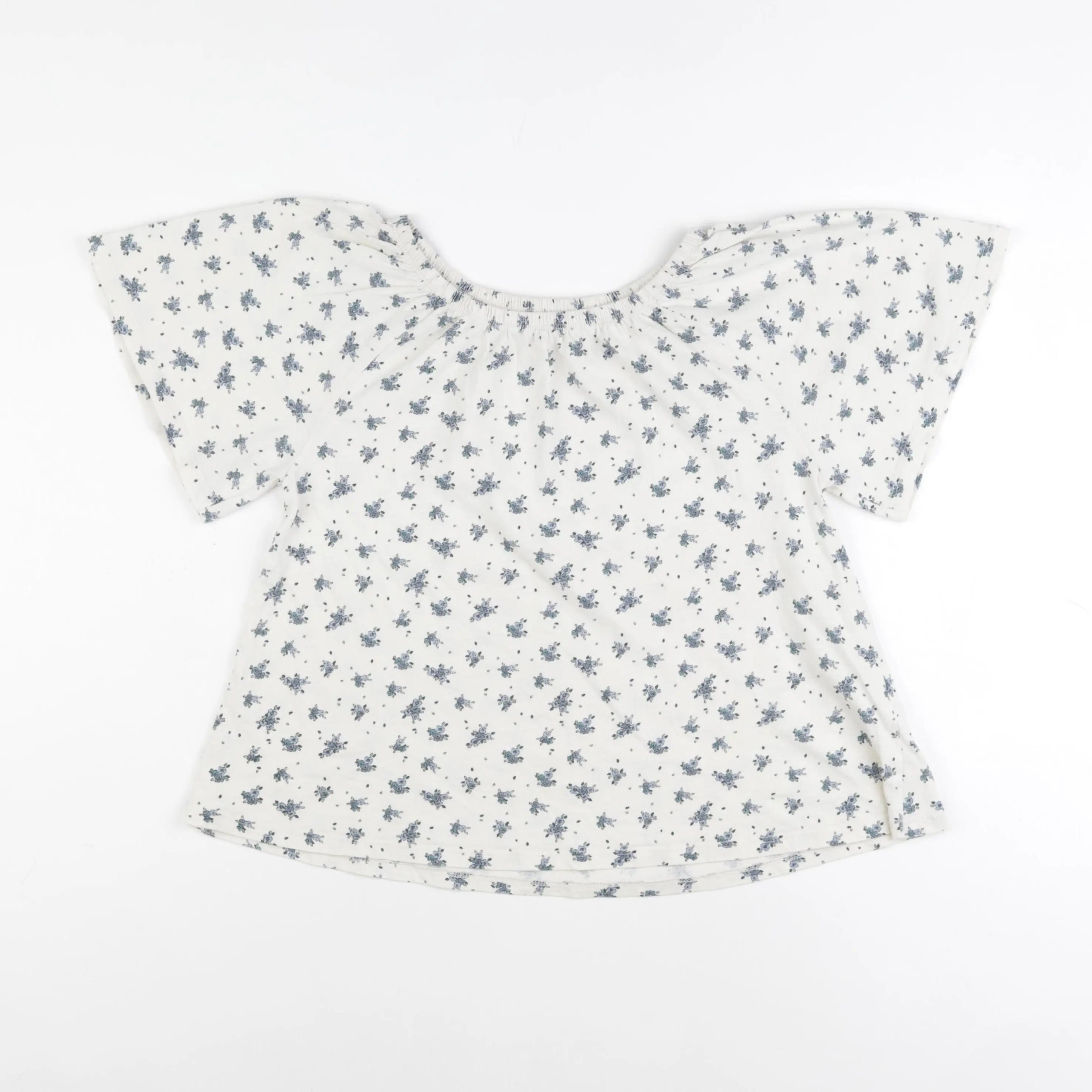 Vertbaudet - tee-shirt beige, bleu - 10 ans