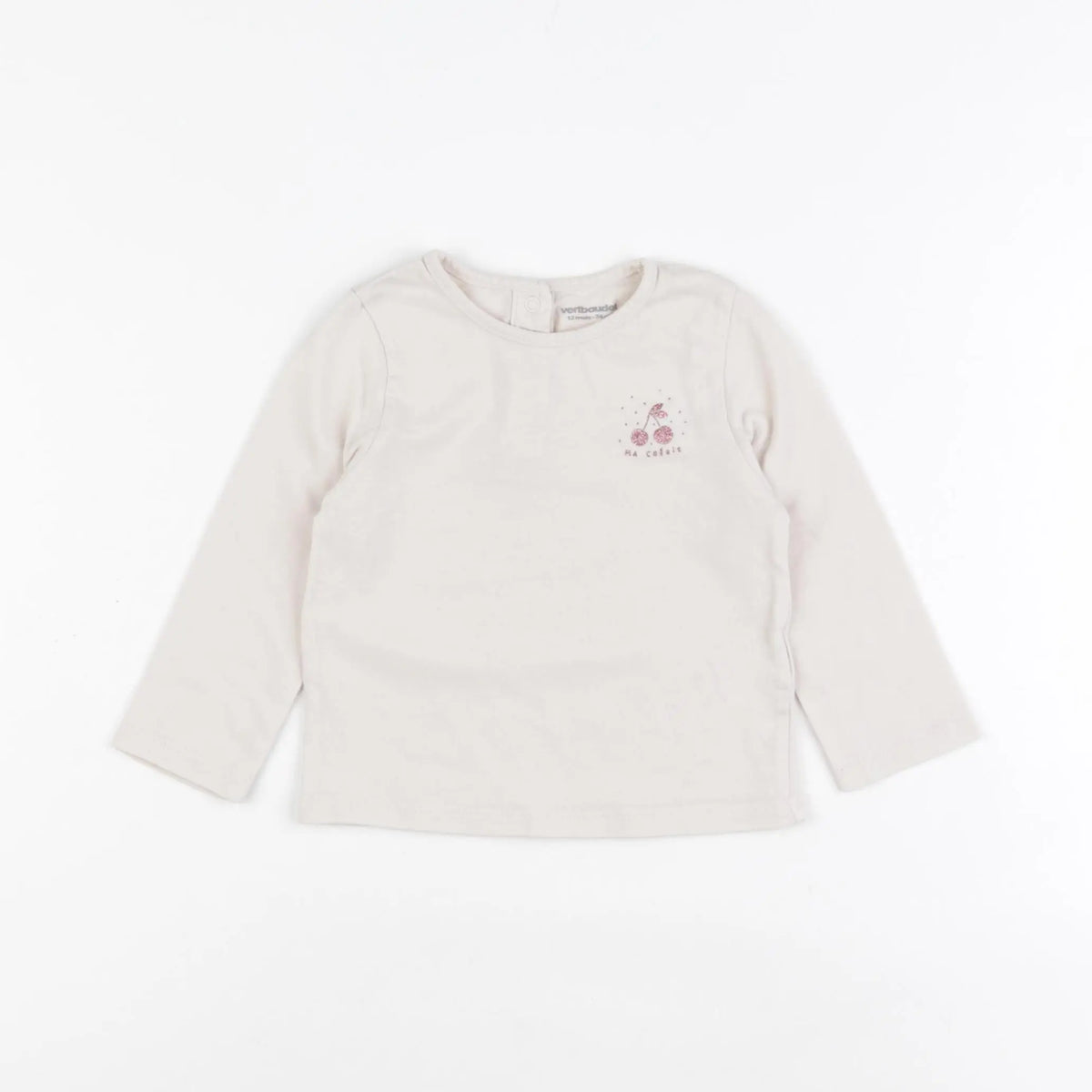 Vertbaudet - tee-shirt rose - 12 mois