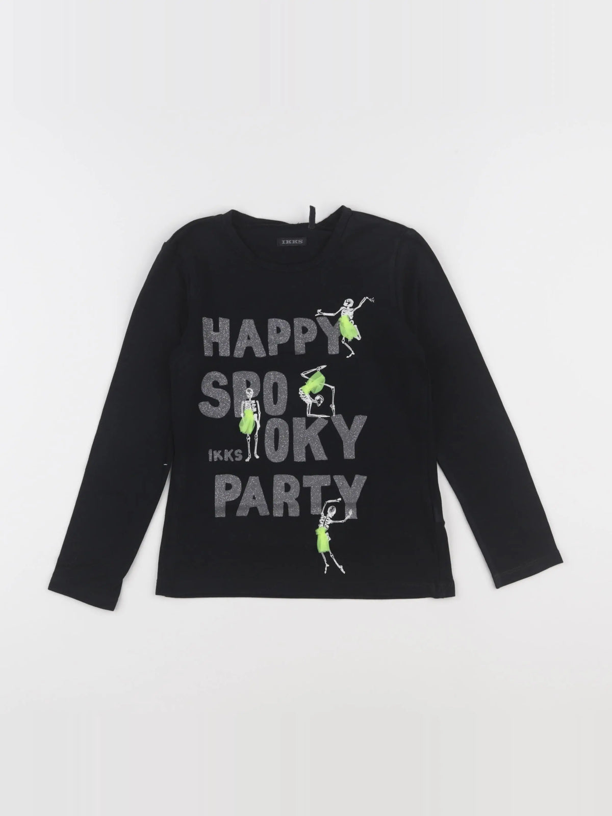 IKKS - tee-shirt argent, noir - 6 ans