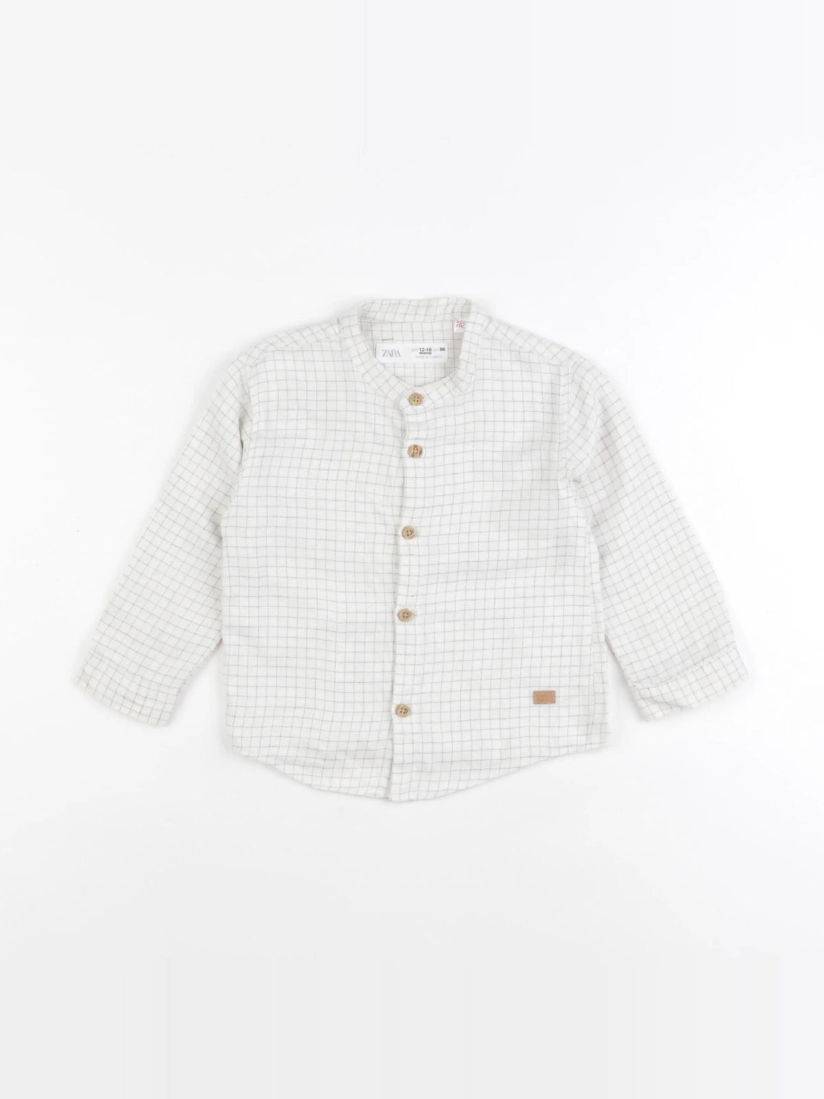 Zara - chemise blanc - 12/18 mois