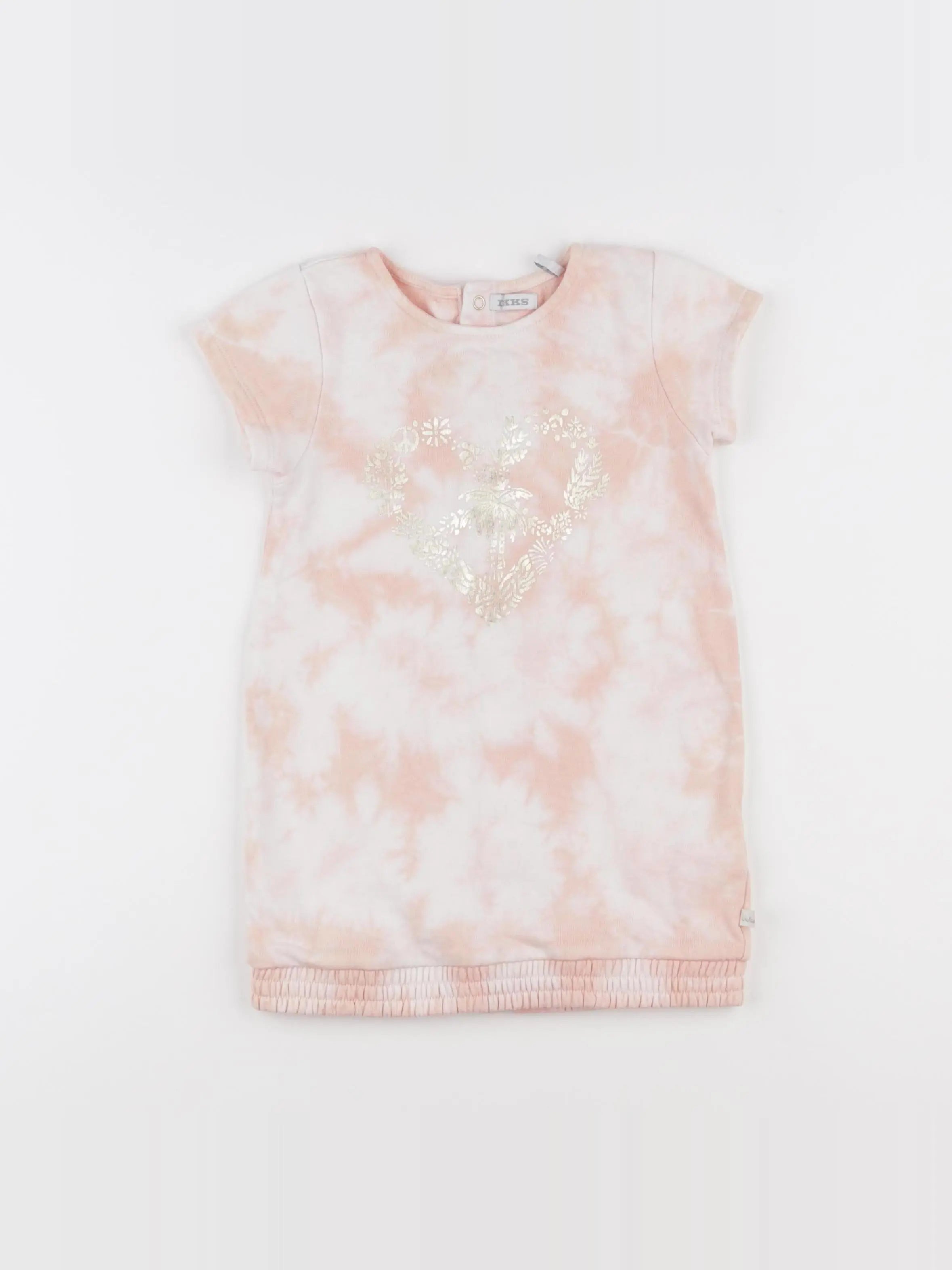 IKKS - robe rose - 2 ans