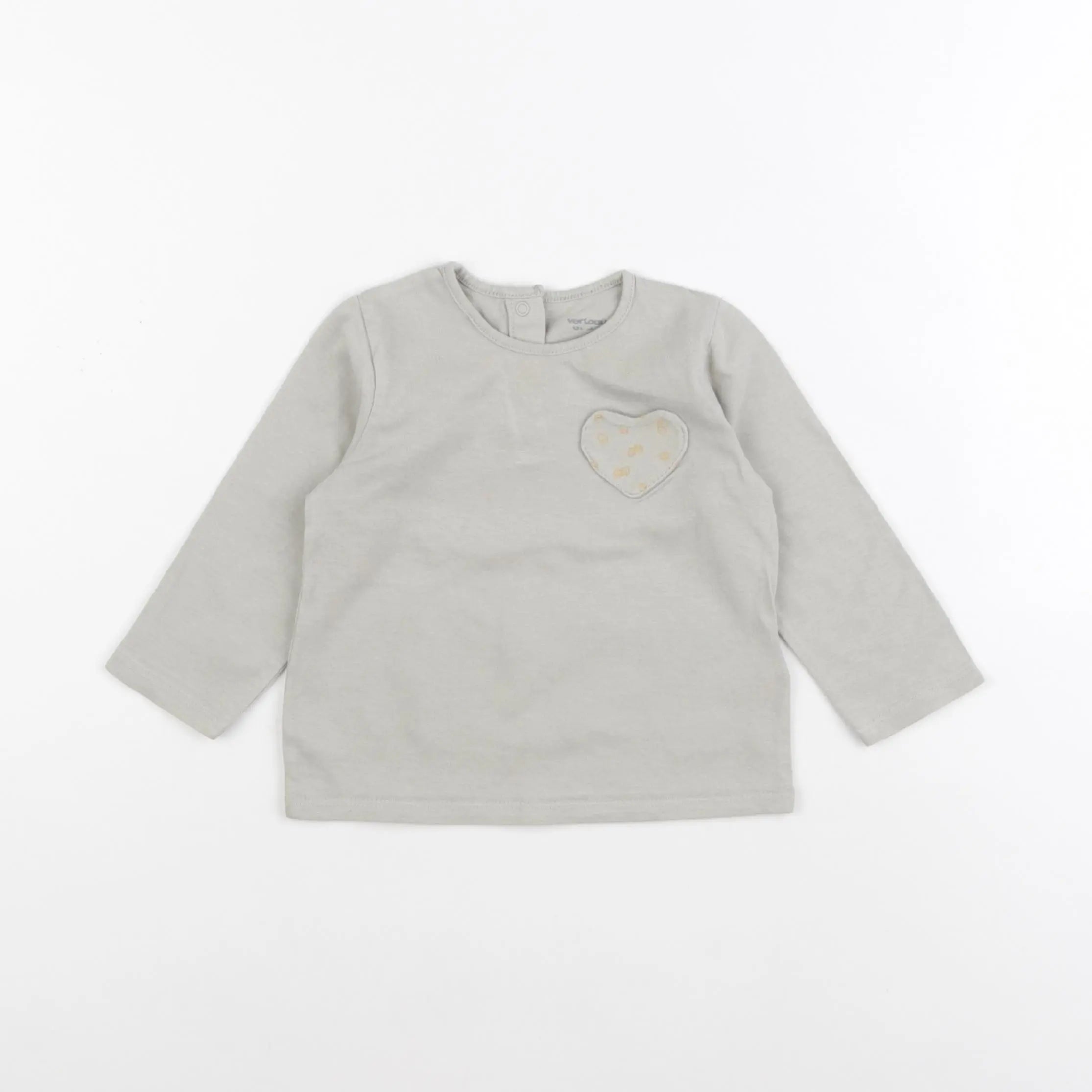 Vertbaudet - tee-shirt vert - 12 mois