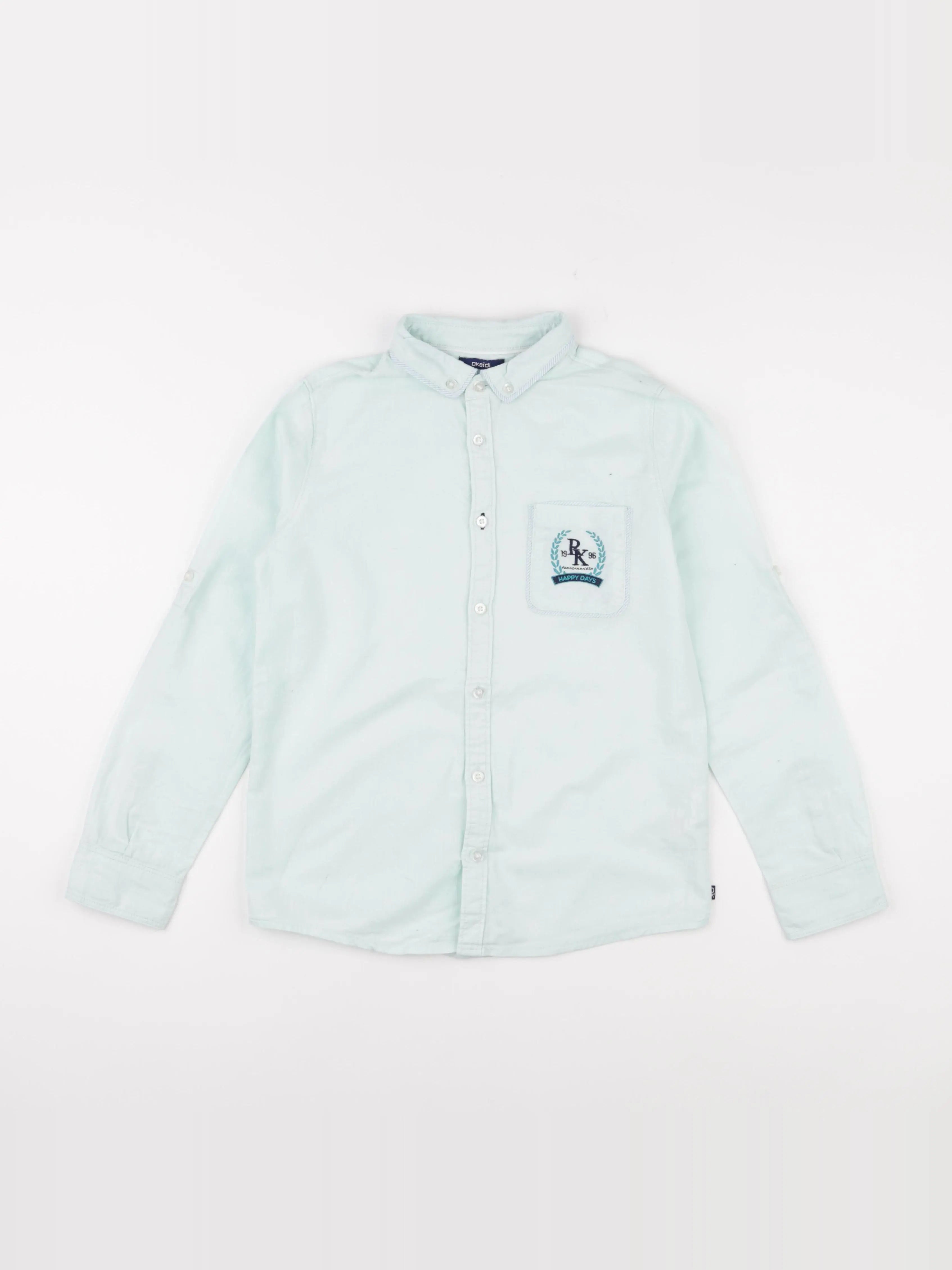 Okaidi - chemise bleu - 10 ans