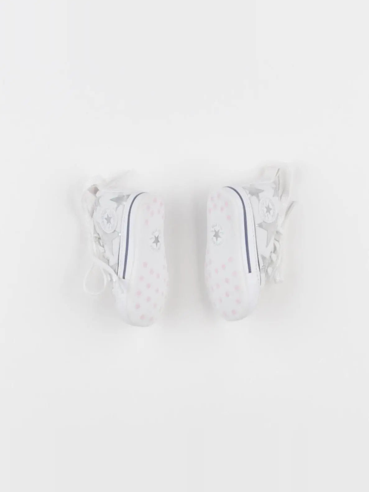 Converse - chaussons blanc, argent - pointure 17