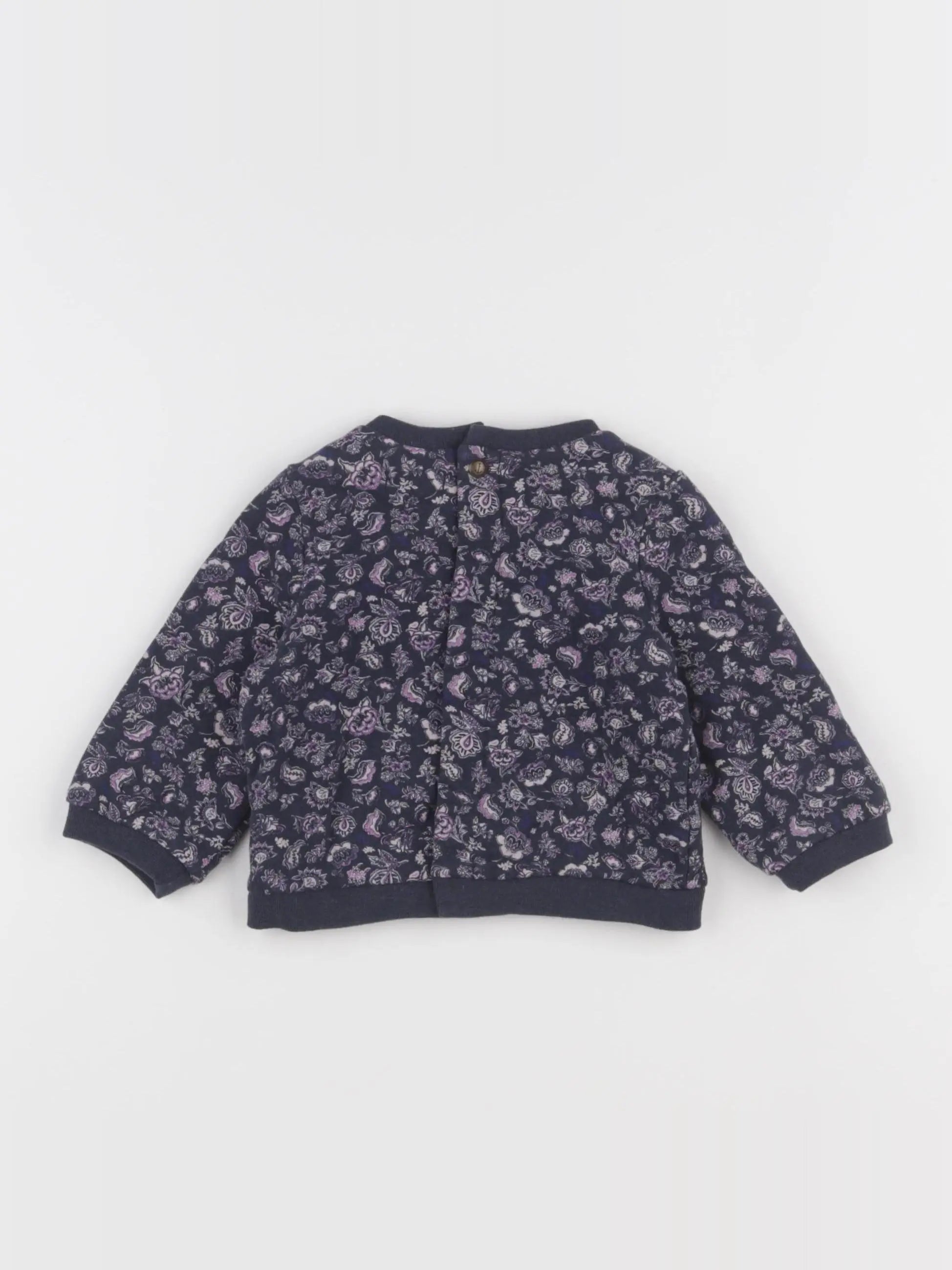 IKKS - sweat bleu - 6 mois