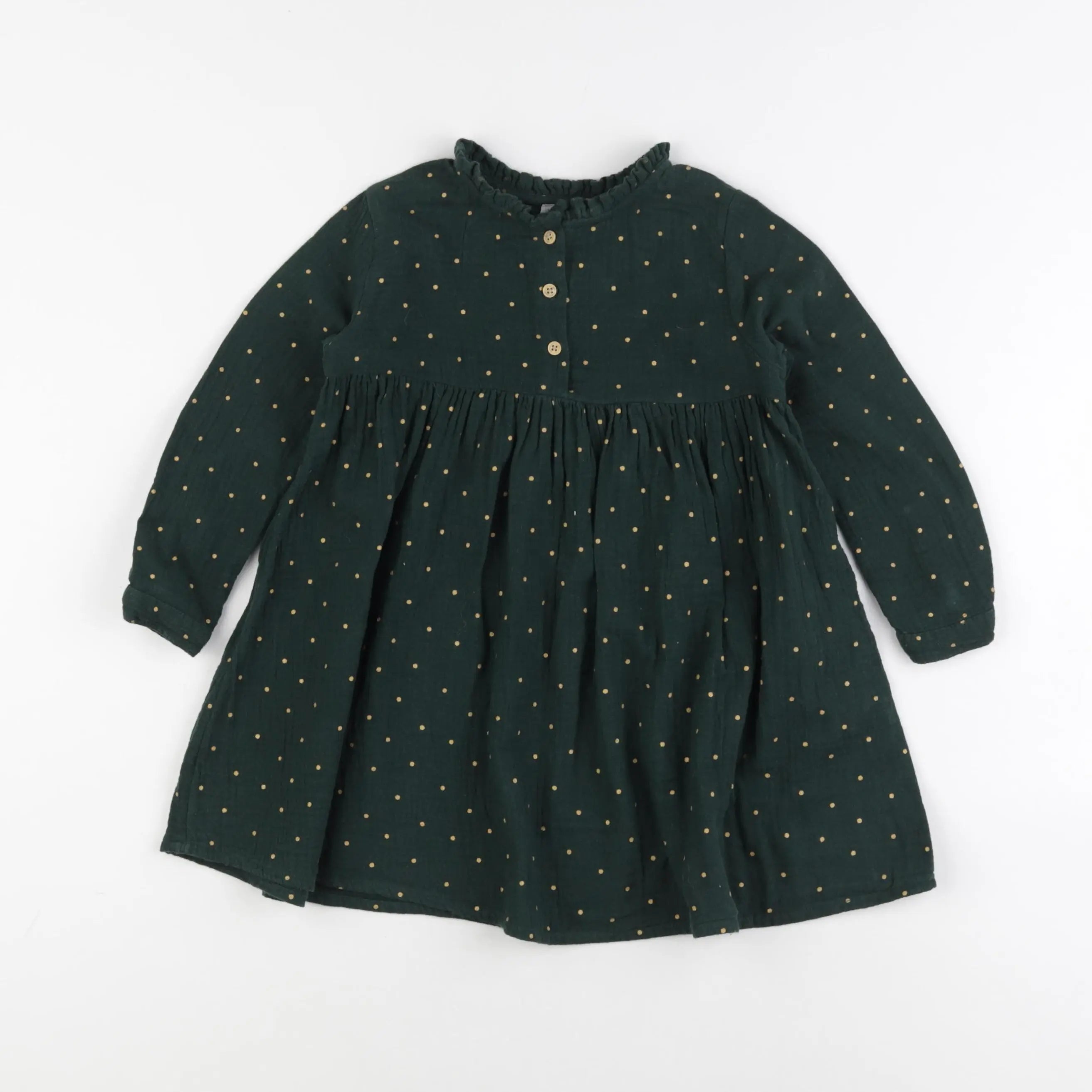 Vertbaudet - robe vert - 3 ans