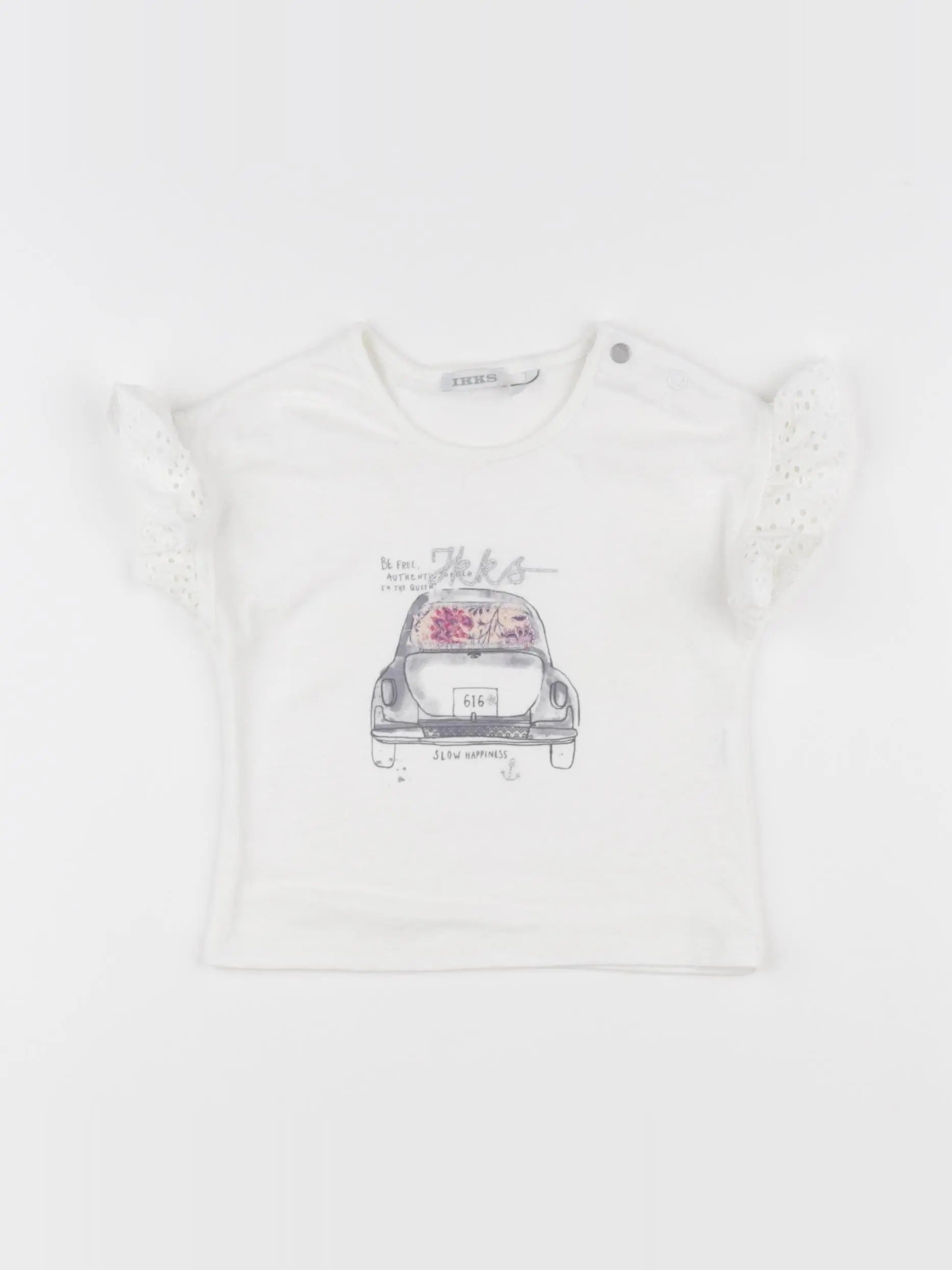 IKKS - tee-shirt blanc - 18 mois