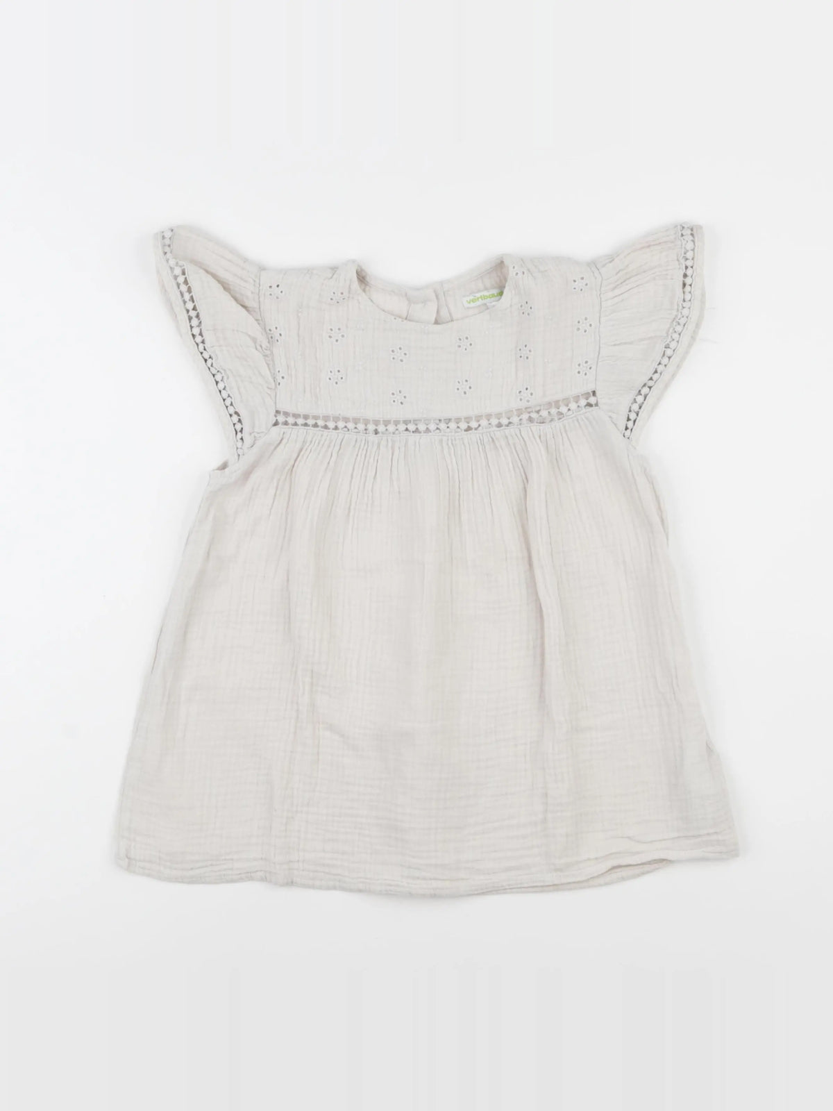 Vertbaudet - blouse beige - 10 ans