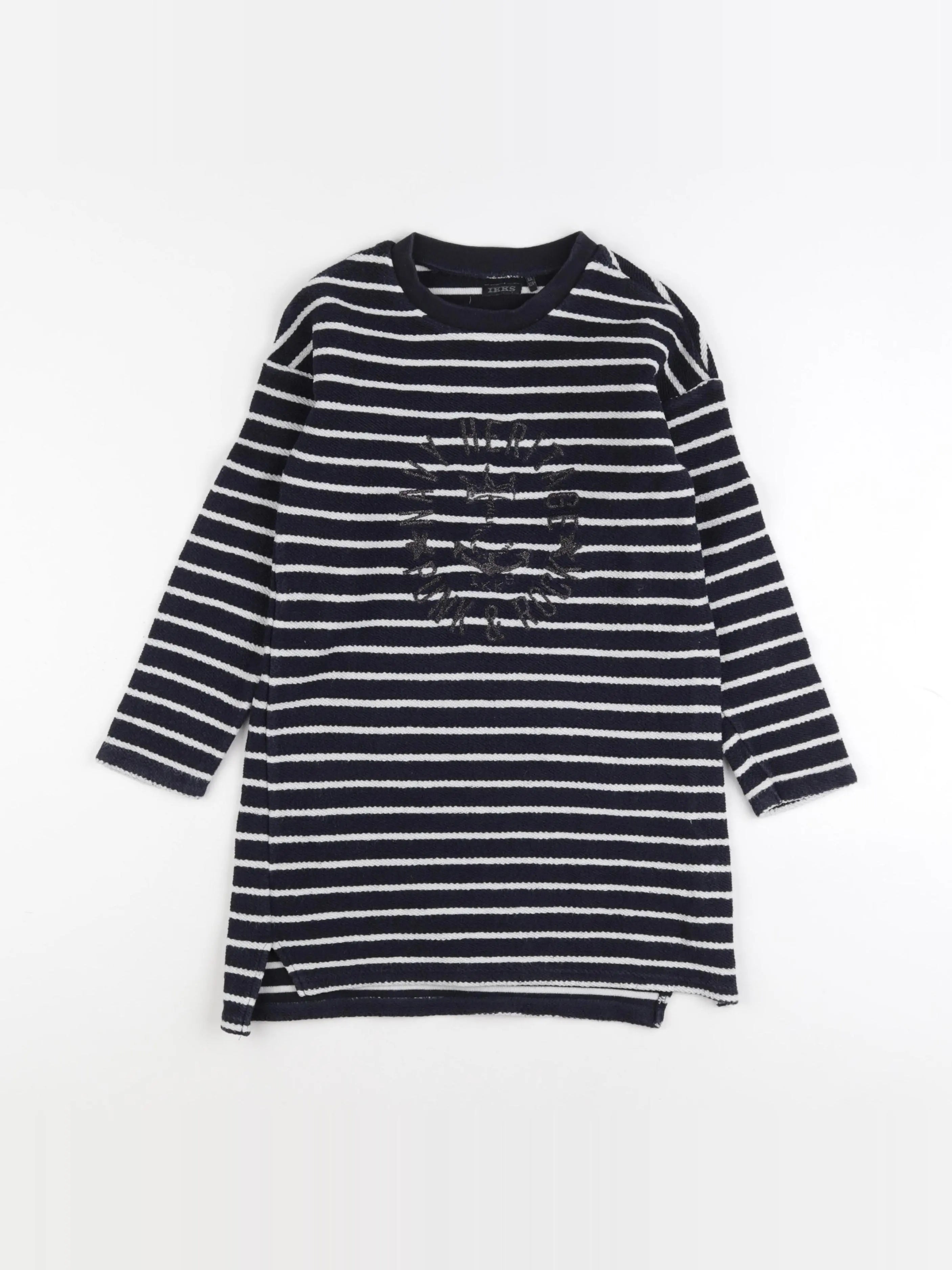 IKKS - robe blanc, bleu - 8 ans