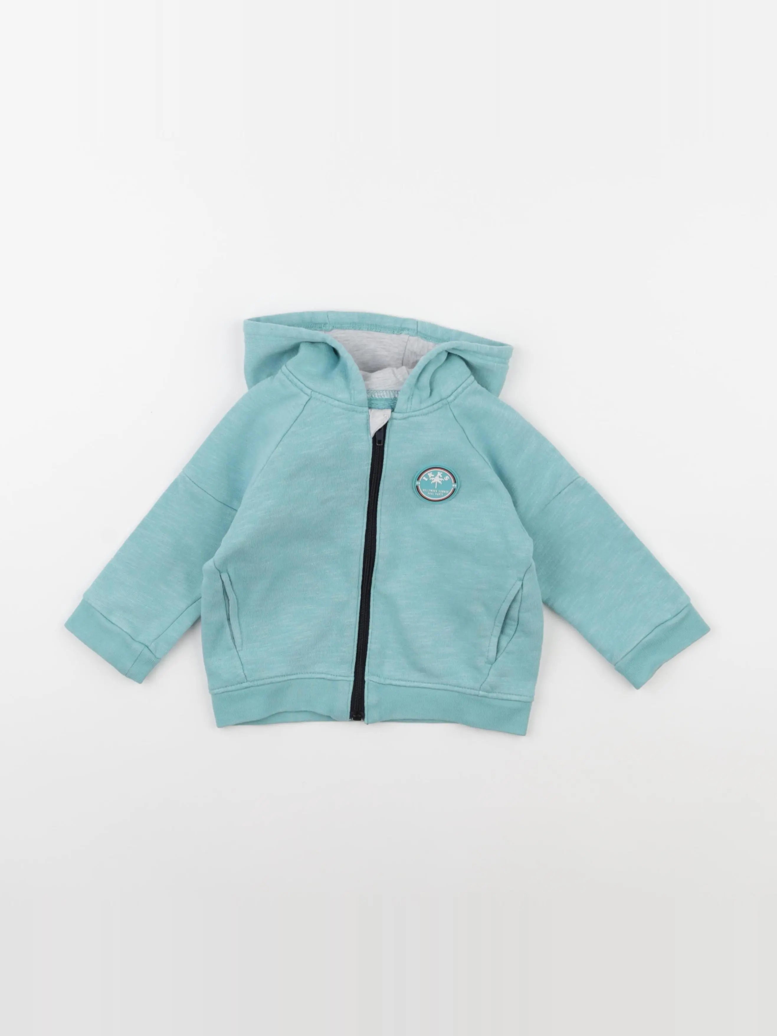 IKKS - sweat bleu - 12 mois