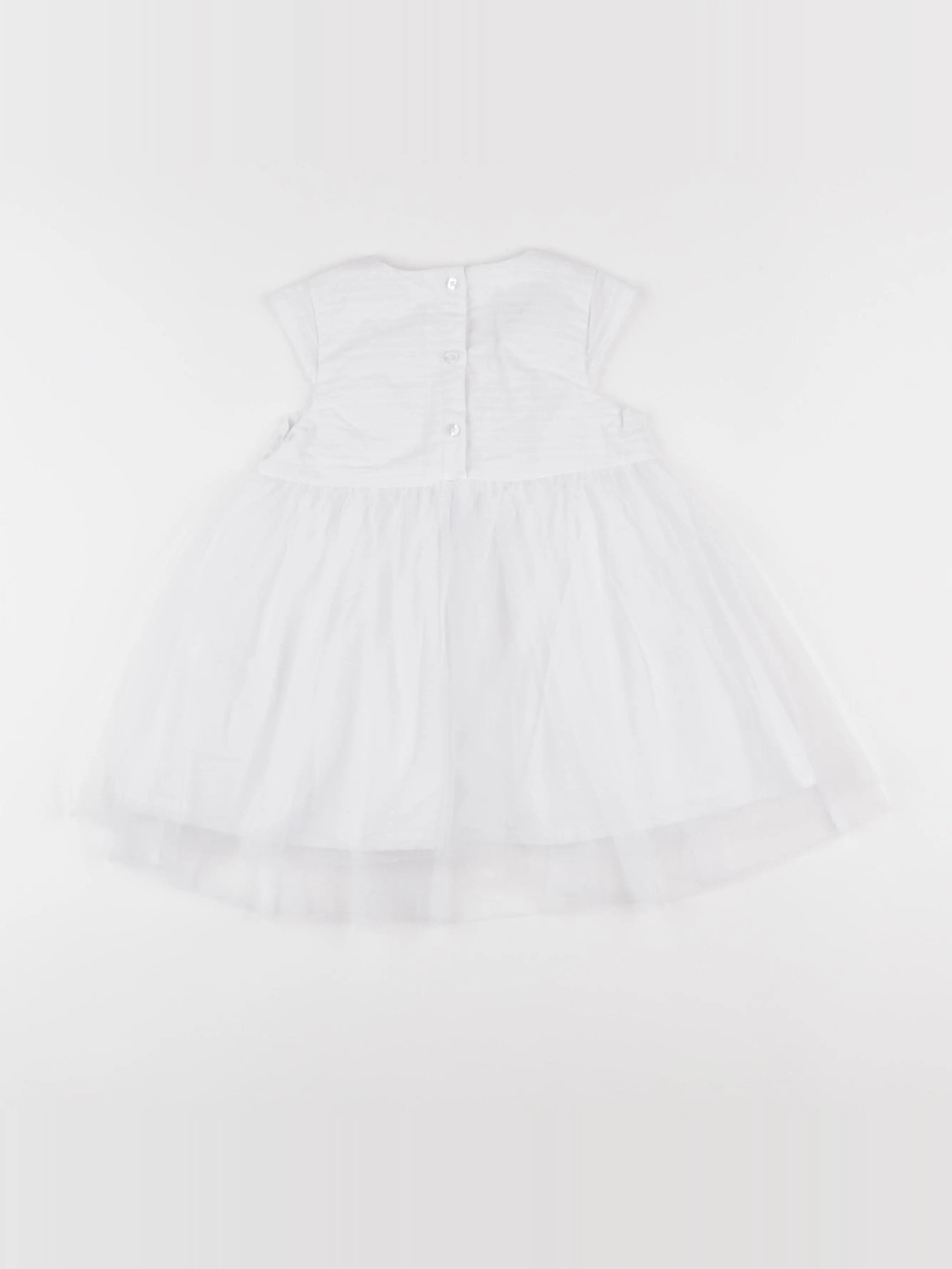 Vertbaudet - robe blanc - 24 mois