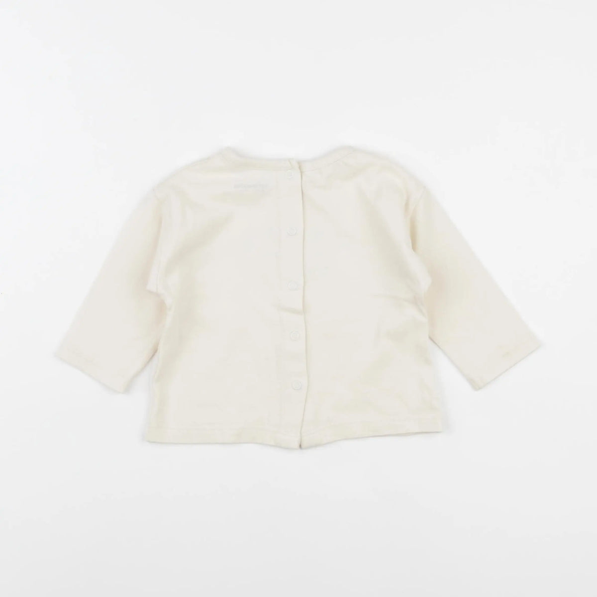 Vertbaudet - tee-shirt beige - 6 mois