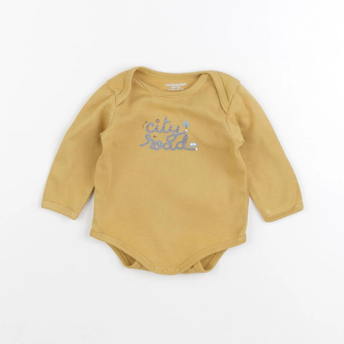 Vertbaudet - body jaune - 6 mois