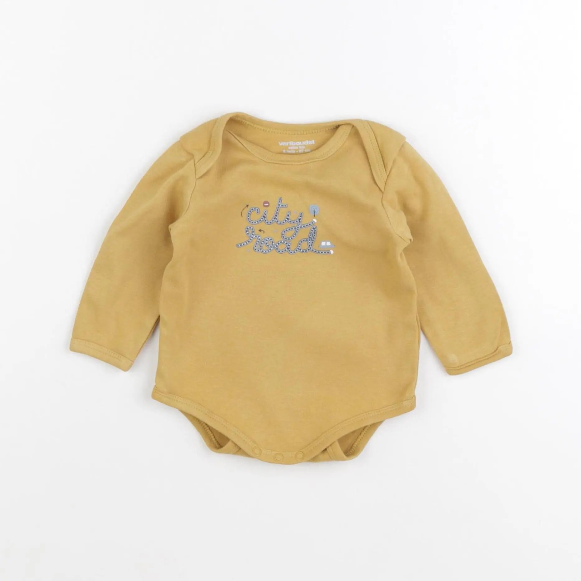 Vertbaudet - body jaune - 6 mois