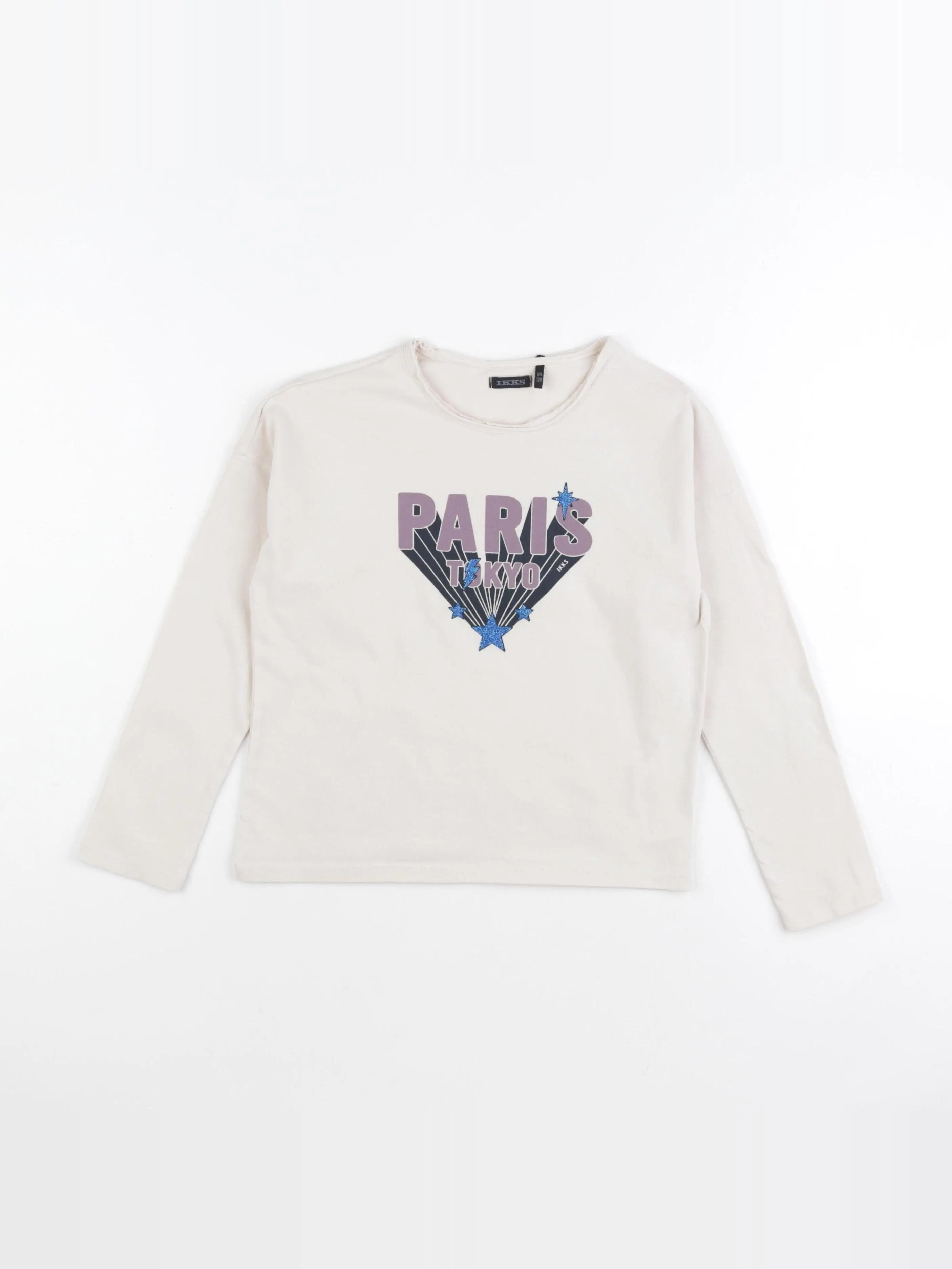 IKKS - tee-shirt beige - 8 ans
