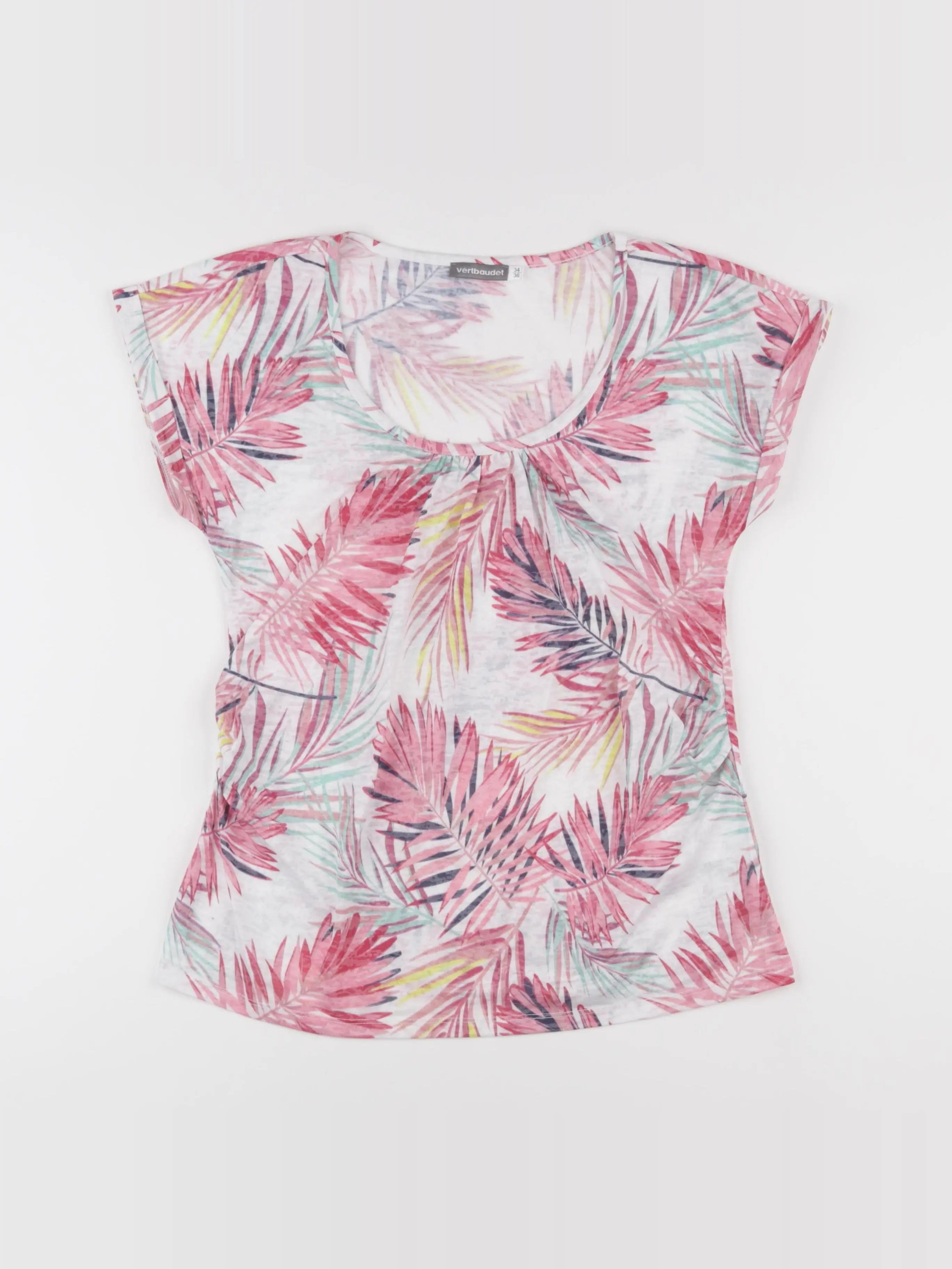 Vertbaudet - tee-shirt grossesse blanc - 34 à 36