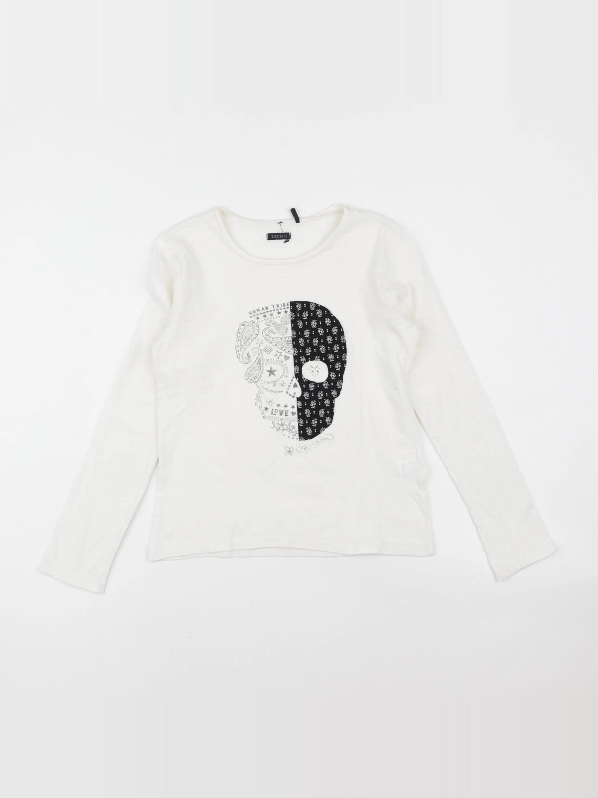 IKKS - tee-shirt beige - 10 ans