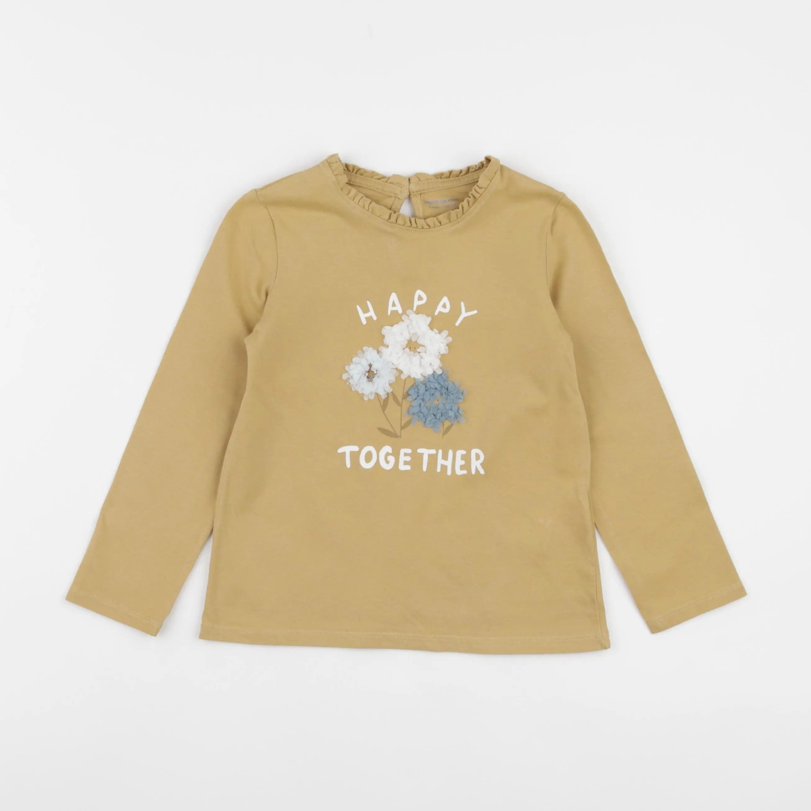 Vertbaudet - tee-shirt jaune - 4 ans