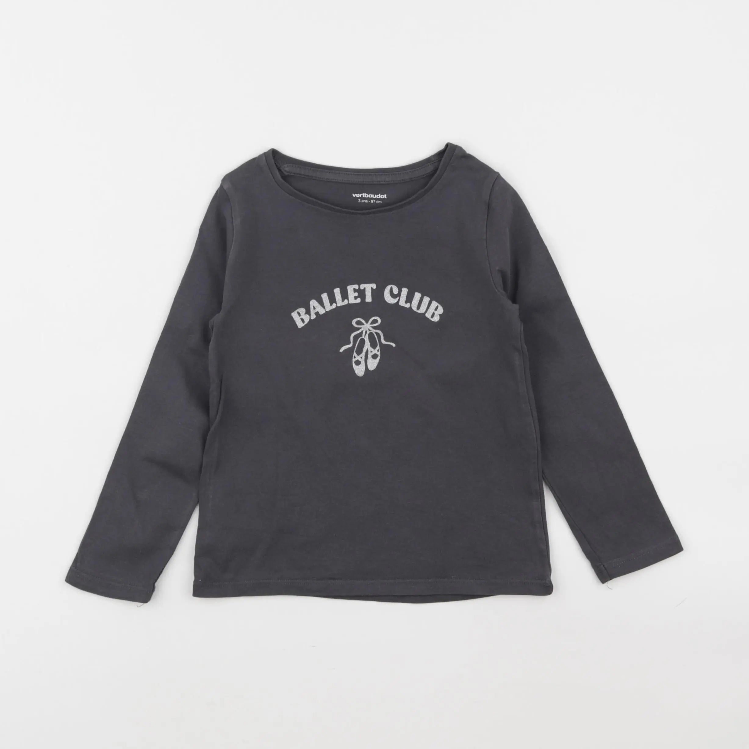 Vertbaudet - tee-shirt gris - 3 ans