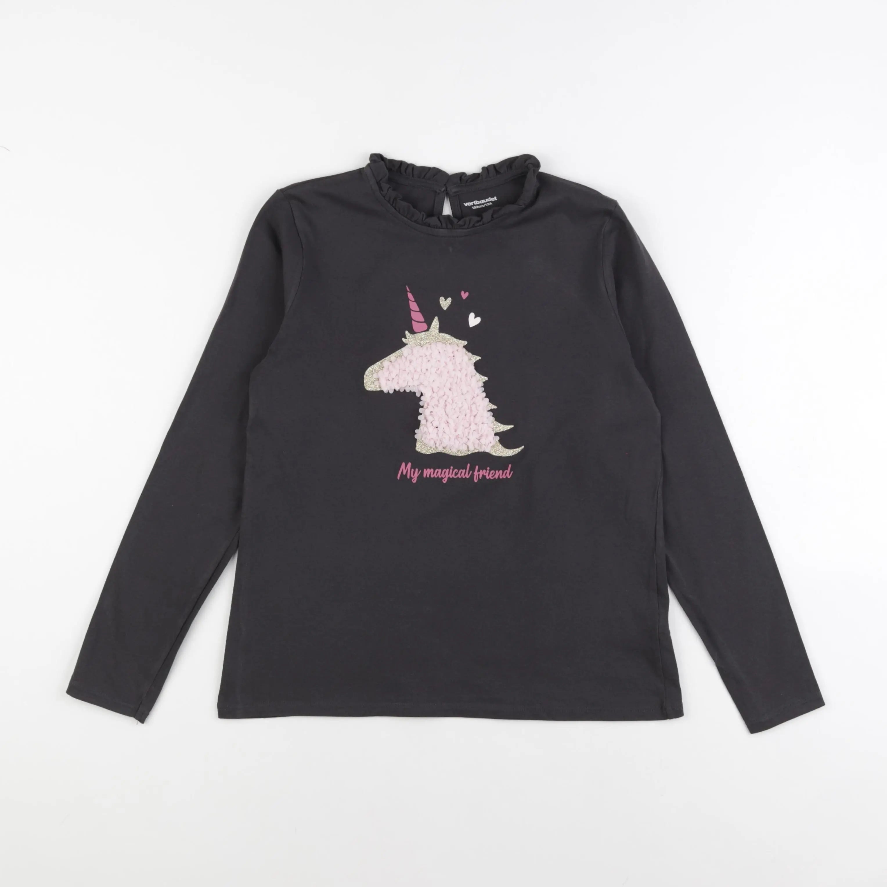 Vertbaudet - tee-shirt gris - 12 ans