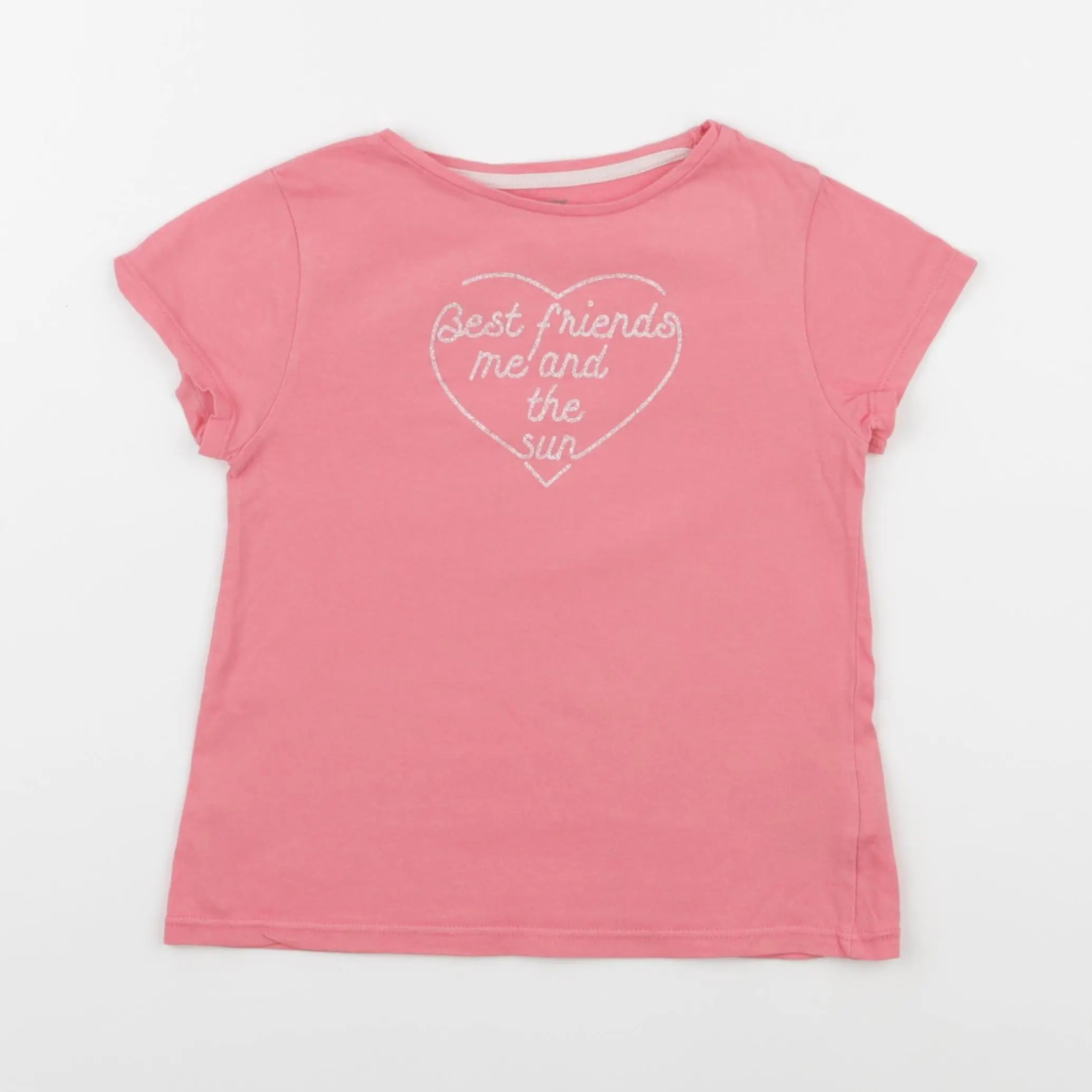 Vertbaudet - tee-shirt rose - 6 ans