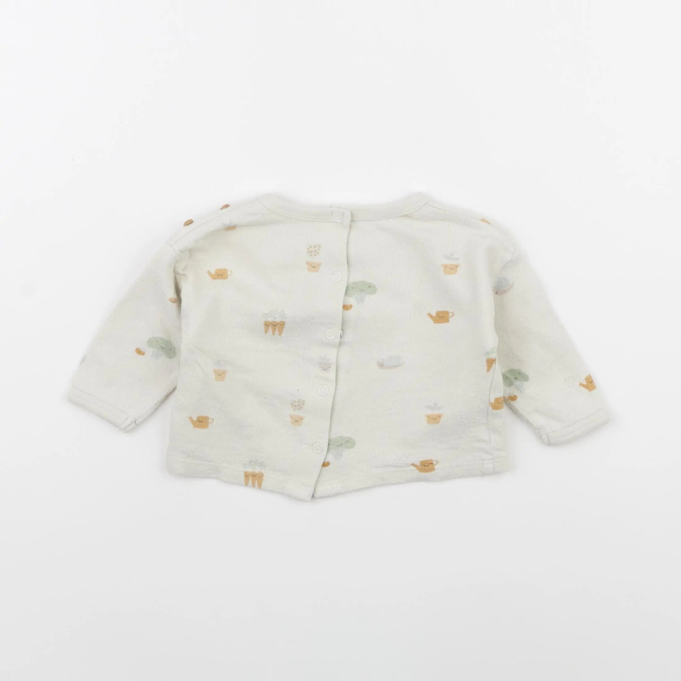 Vertbaudet - tee-shirt beige - 3 mois