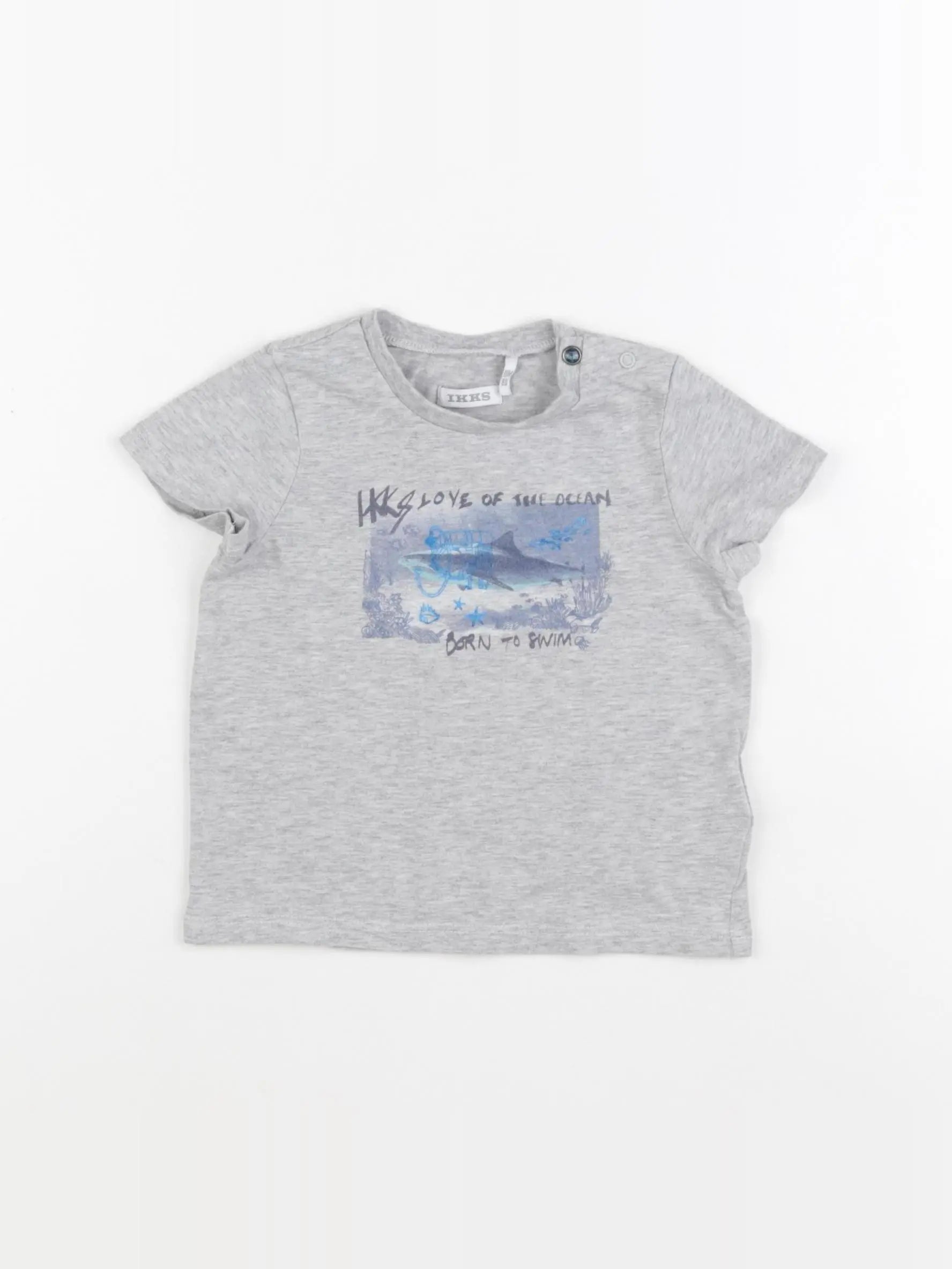 IKKS - tee-shirt gris - 18 mois
