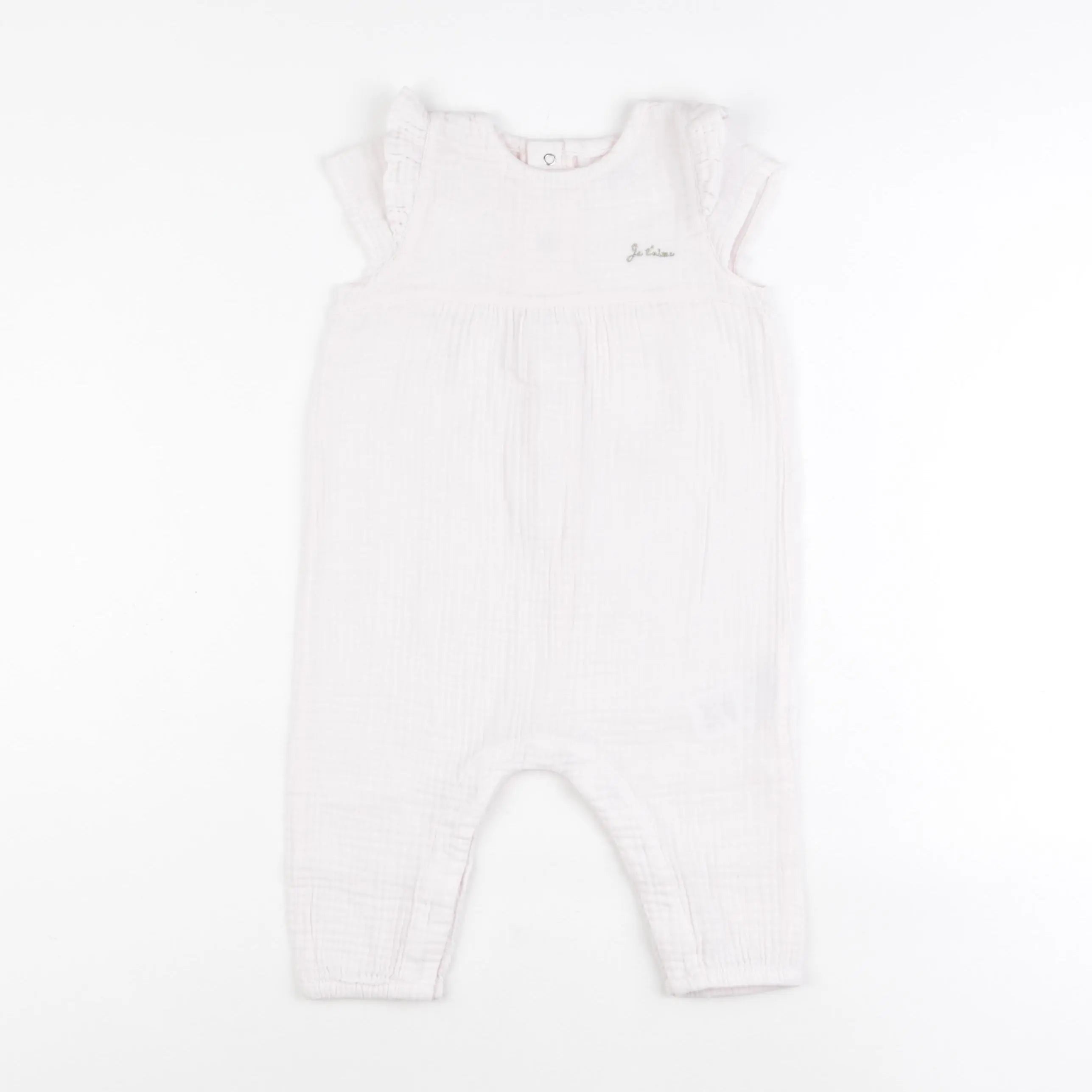 Vertbaudet - combinaison rose - 9 mois