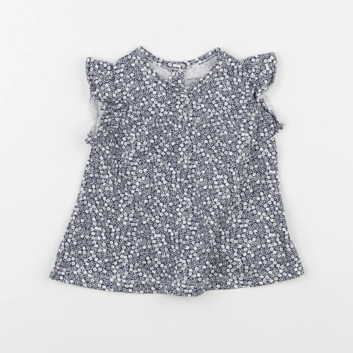 Vertbaudet - tee-shirt bleu - 6 mois